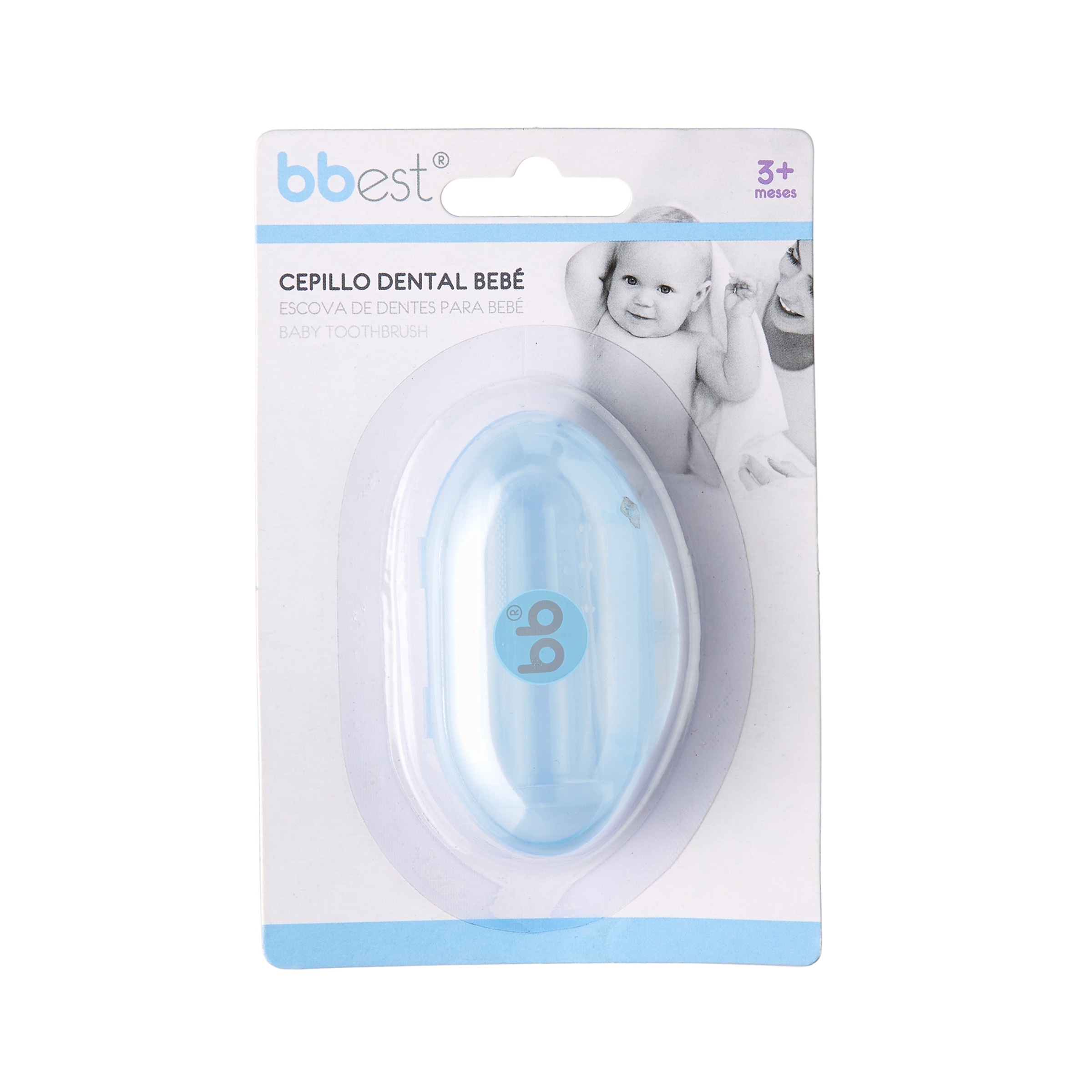 Escova de dentes bbest de silicone (+3 M.) transparente Transparente-2