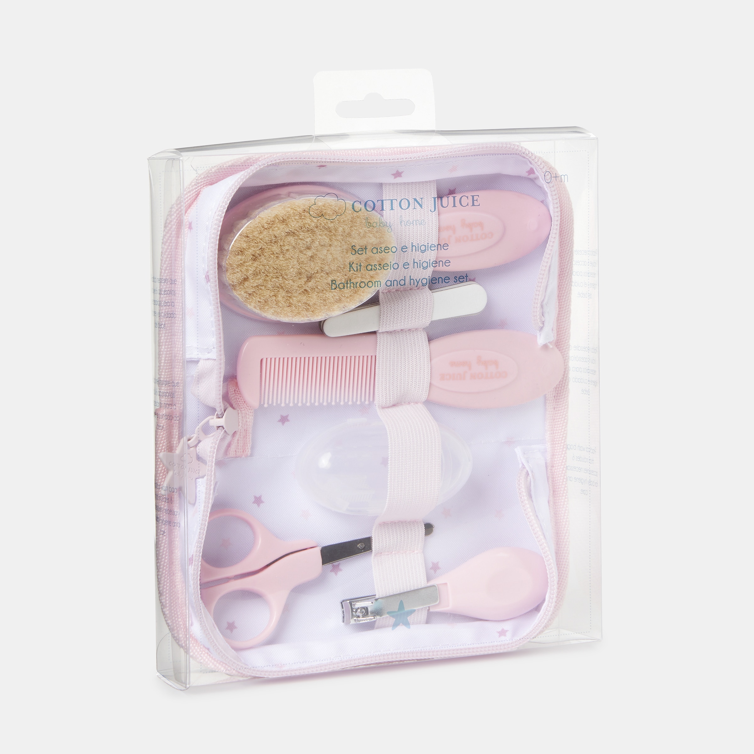 Neceser Cotton Juice Baby Home Set de Higiene 6 piezas Estrellas - Rosa Rosa-4
