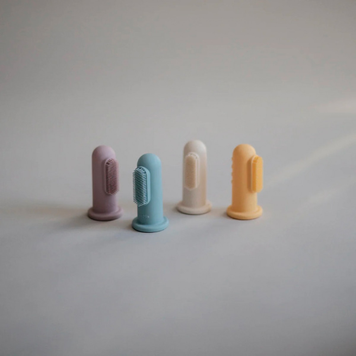 Pack de 2 Escovas de Dentes de Dedo Verde Água-2