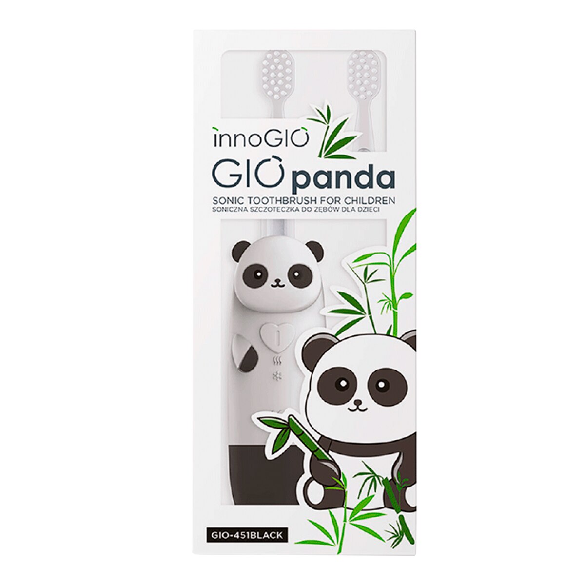 Cepillo de dientes sonico InnoGIO Panda - Blanco Blanco-2