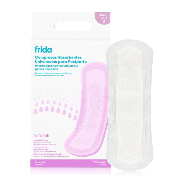 Imagen 0 de Compresas posparto Frida 18ud