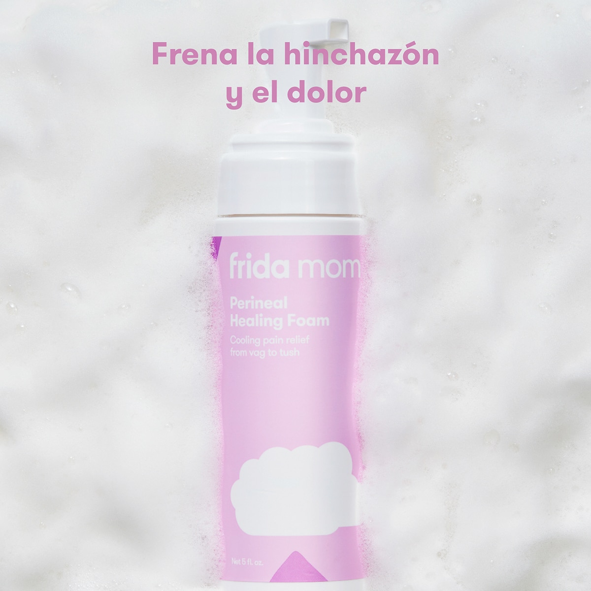 Espuma Refrescante para Tratamento de Feridas Perianais - 150 ml Branco-3