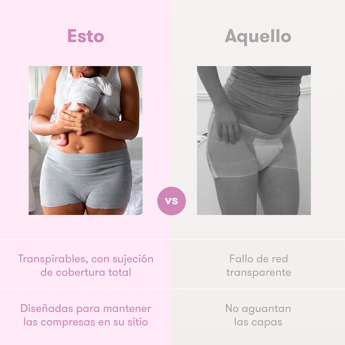 Braguitas desechables Frida postparto 8ud Blanco-5