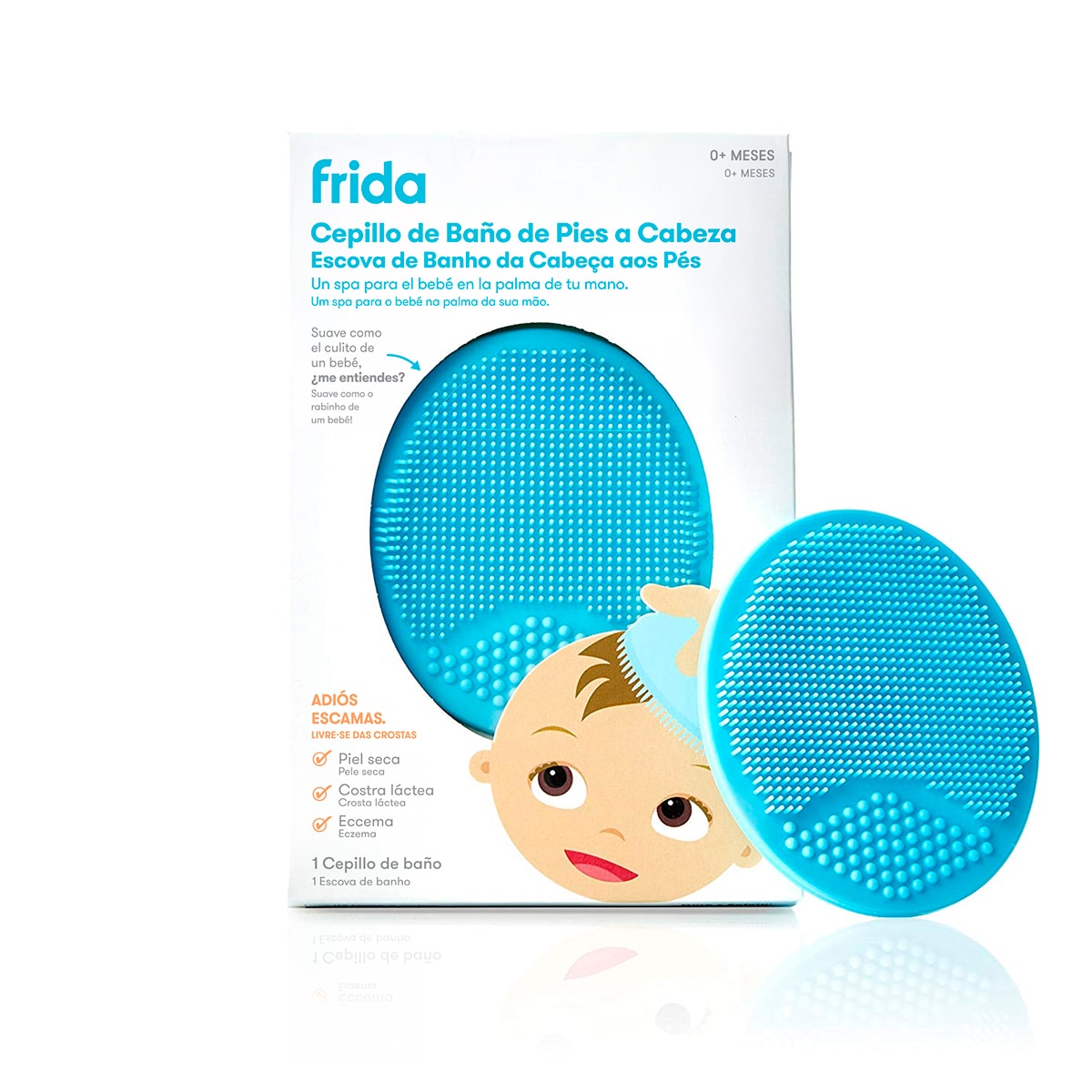 Imagem 0 de Escova e Esponja de Silicone para Bebés