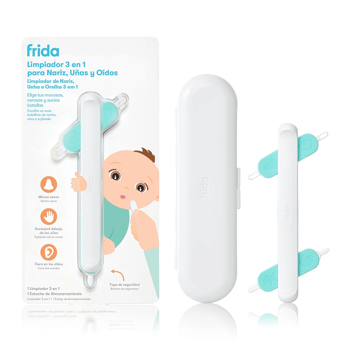 Imagem 0 de Limpador de Nariz, Unhas e Orelhas 3 em 1