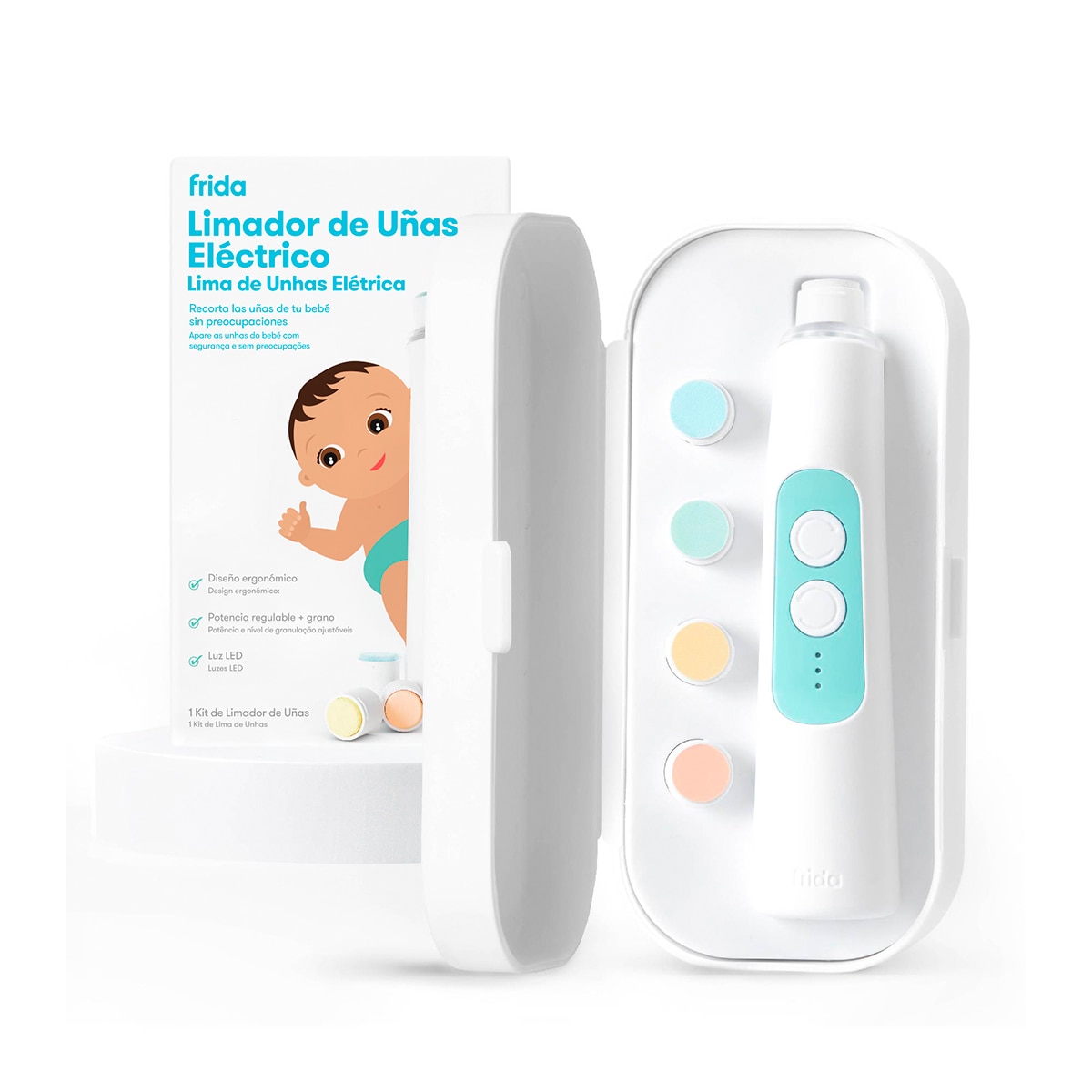 Imagem 0 de Lima de Unhas Elétrica com 4 Espessuras para Bebés