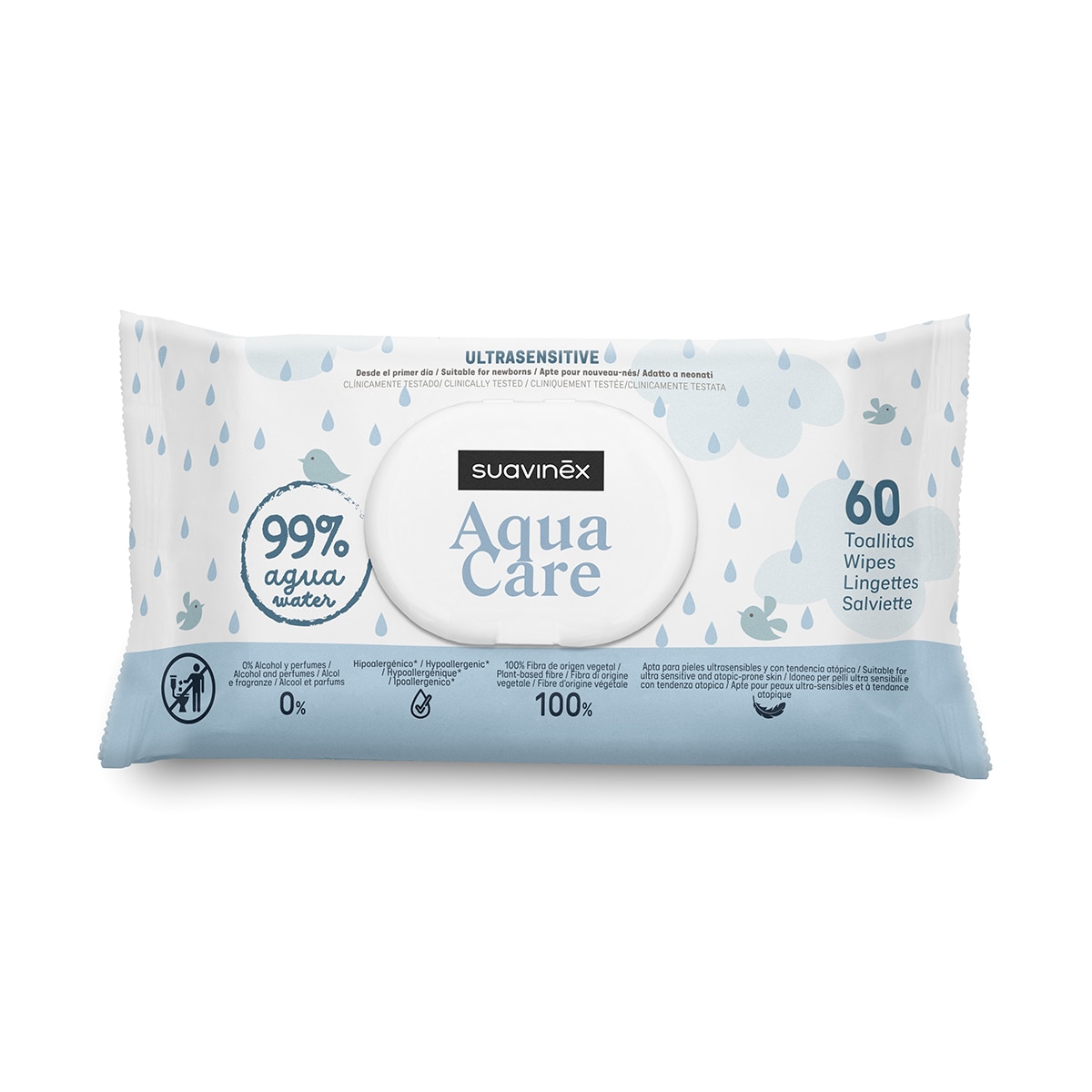 Imagem 0 de Toalhitas Aqua Care - Pack de 60 Unid.