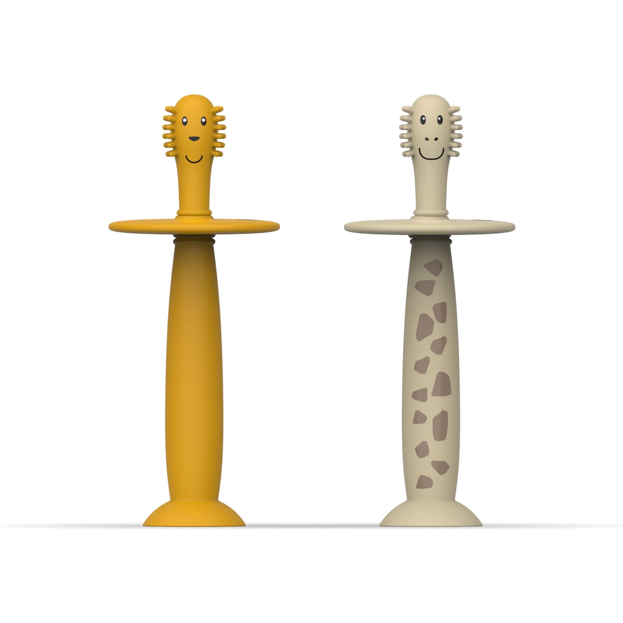 Imagem 0 de Conjunto de 2 Escovas de Dentes com Tampa para as Primeiras Utilizações do Bebé