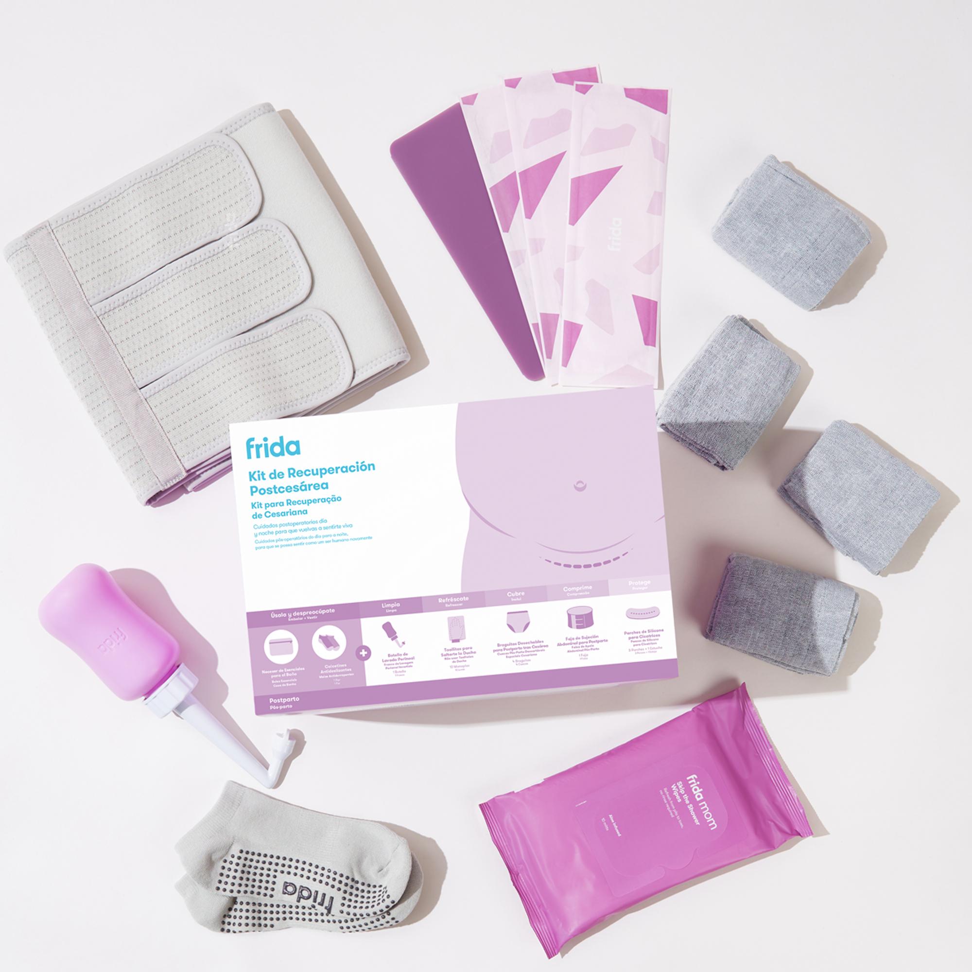 Pack de Oferta Pós-Parto para Recuperação de Cesariana Branco-3