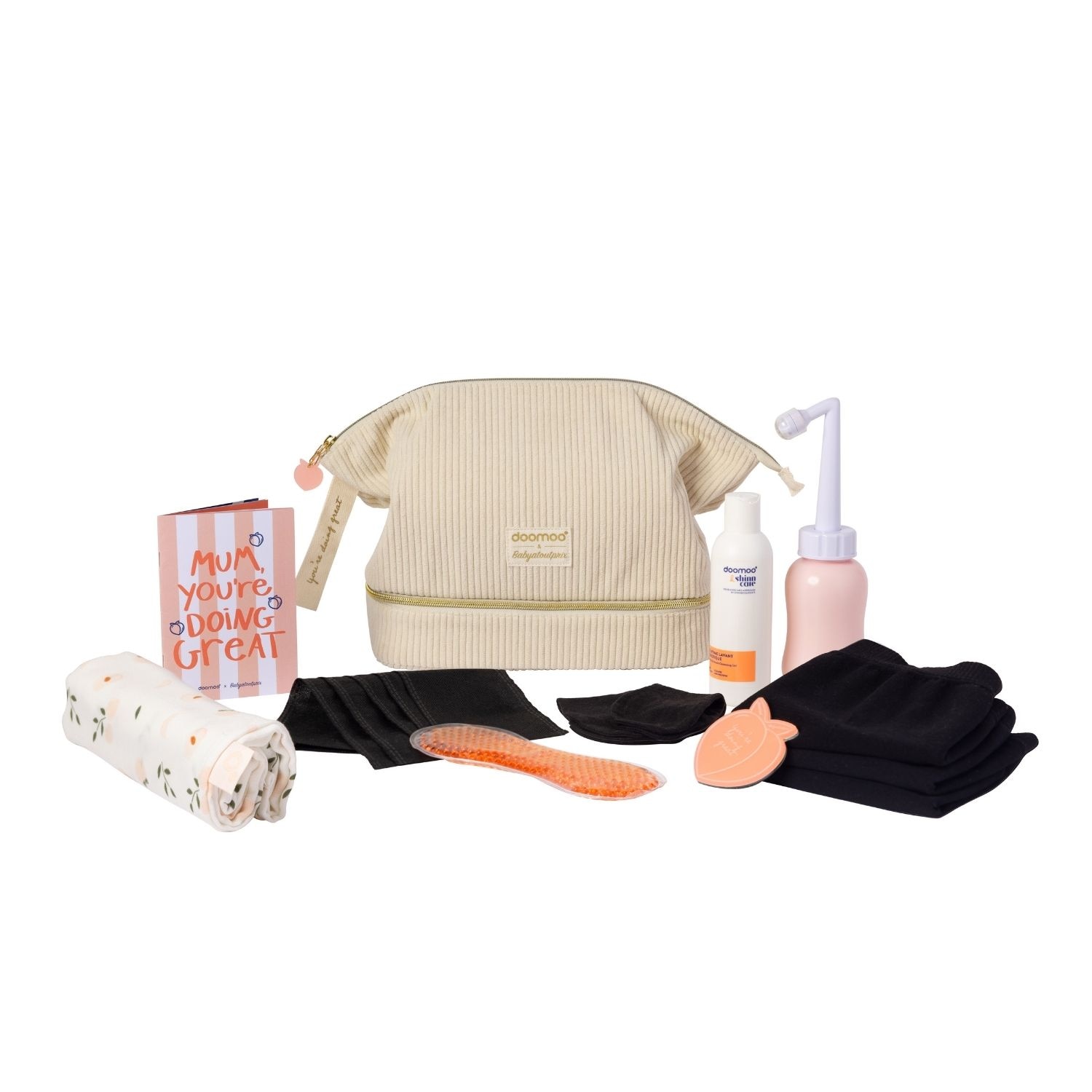 Neceser de maternidad Doomoo & Shinn Care Mommy Vanity - Crudo Crudo-1