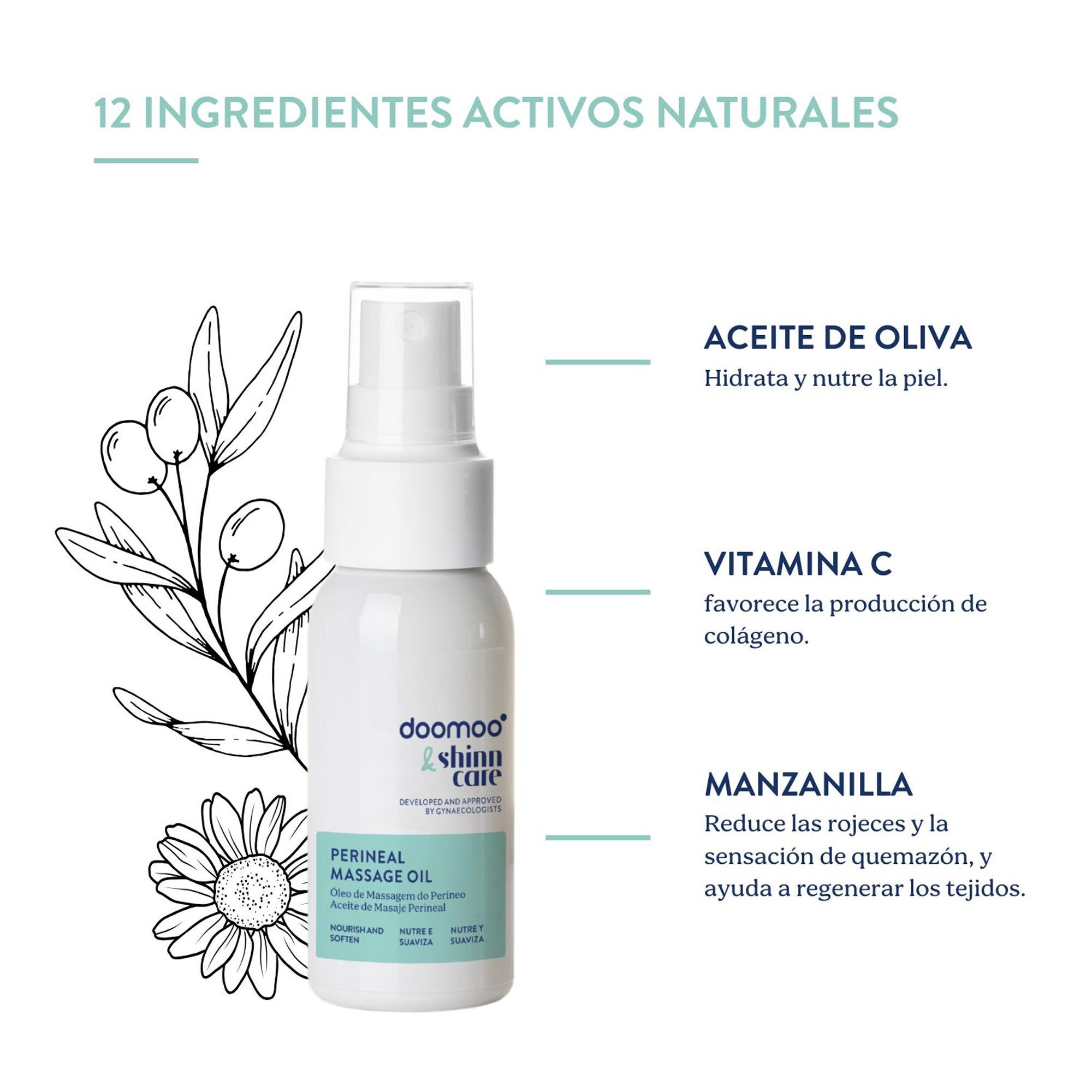 Aceite de masaje perinea Doomoo & Shinn Care 50ml - Blanco Blanco-3