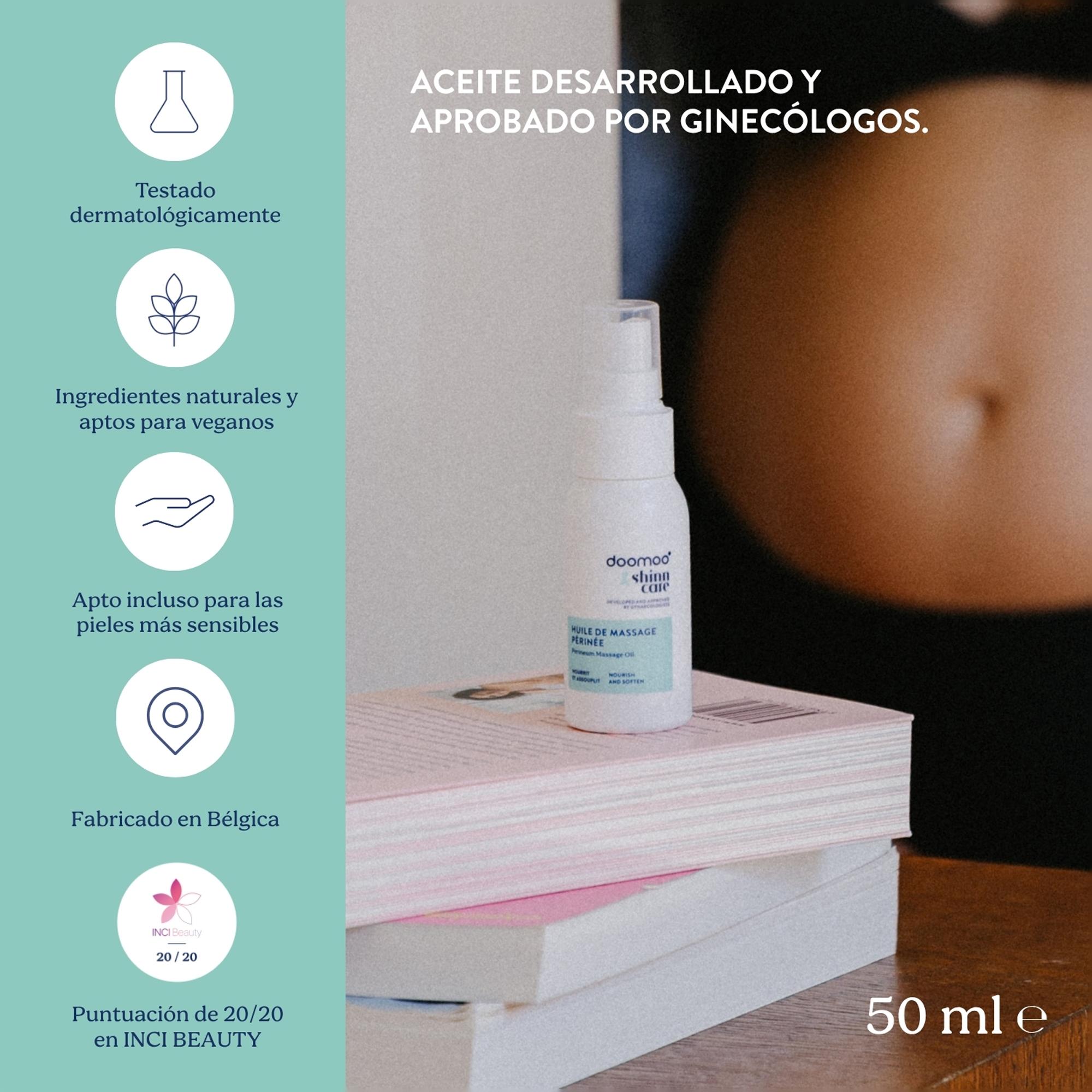 Aceite de masaje perinea Doomoo & Shinn Care 50ml - Blanco Blanco-8