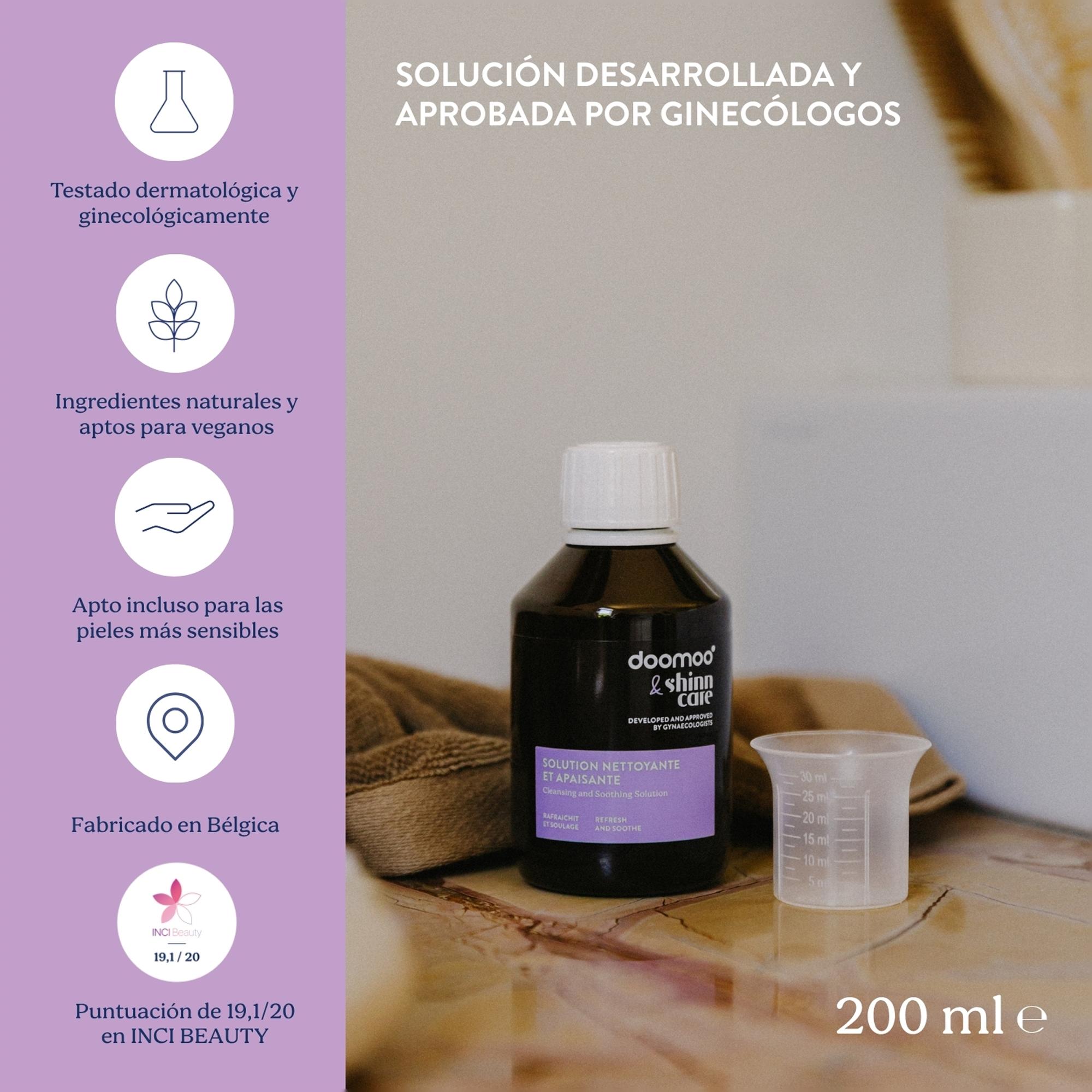Solucion limpiadora y calmante Doomoo & Shinn Care 200ml - Blanco Blanco-3