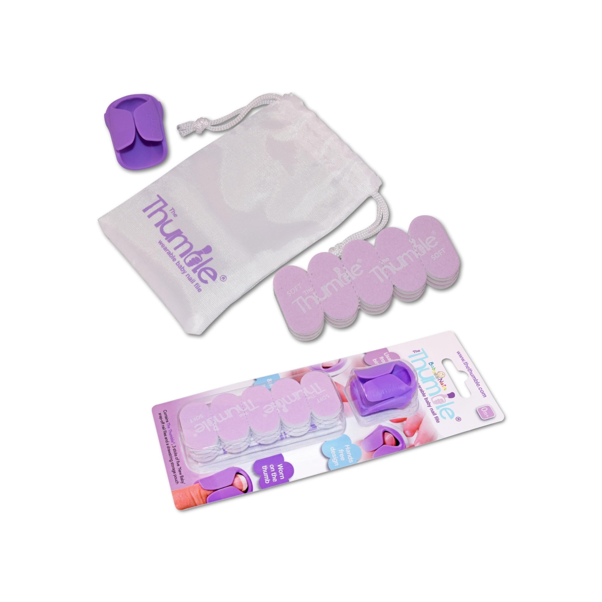 Lima de Unhas de Dedos + 15 Recargas Roxo-2