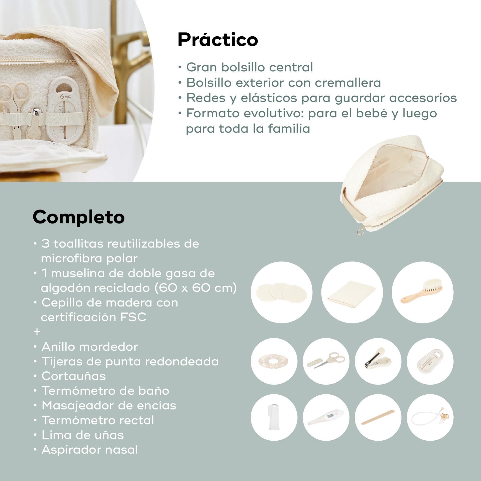 Necessaire para bebé Babymoov 11 peças Curl White Cru-5