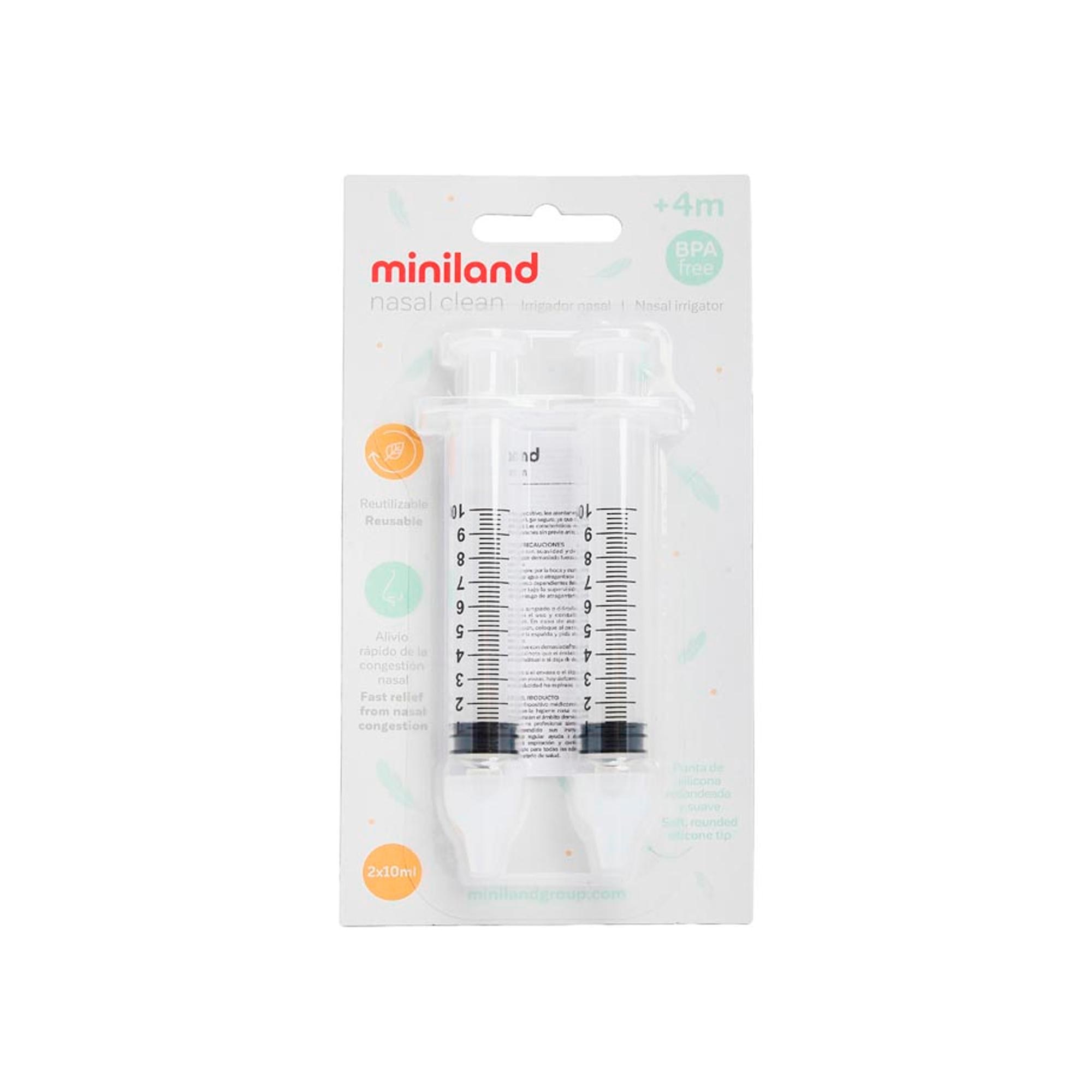 Seringas Nasais Miniland Nasal Clean, Embalagem de 2 Branco-7