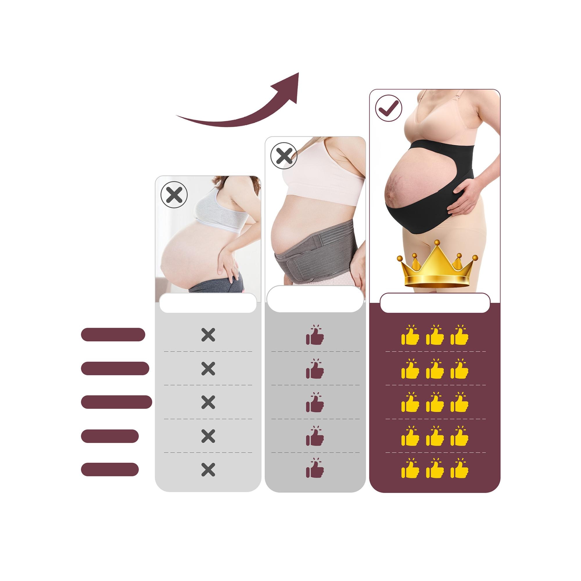Faixa Maternal para Gravidez Preto-5