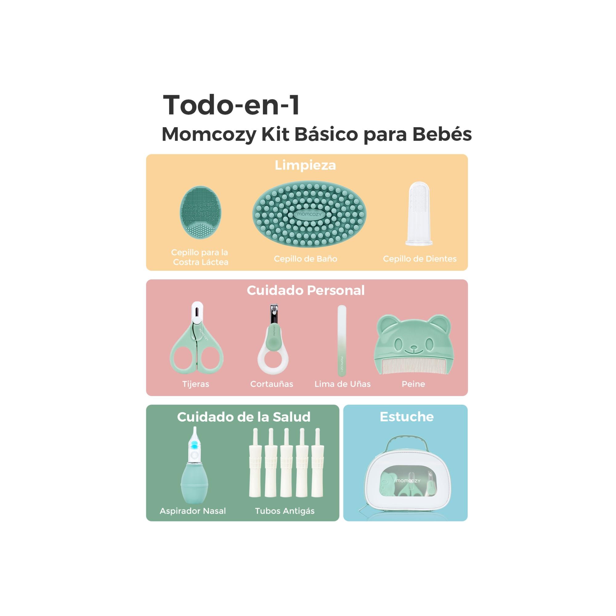 Set de Cuidado y Aseo Bebé Momcozy 10 piezas - Blanco Blanco-3