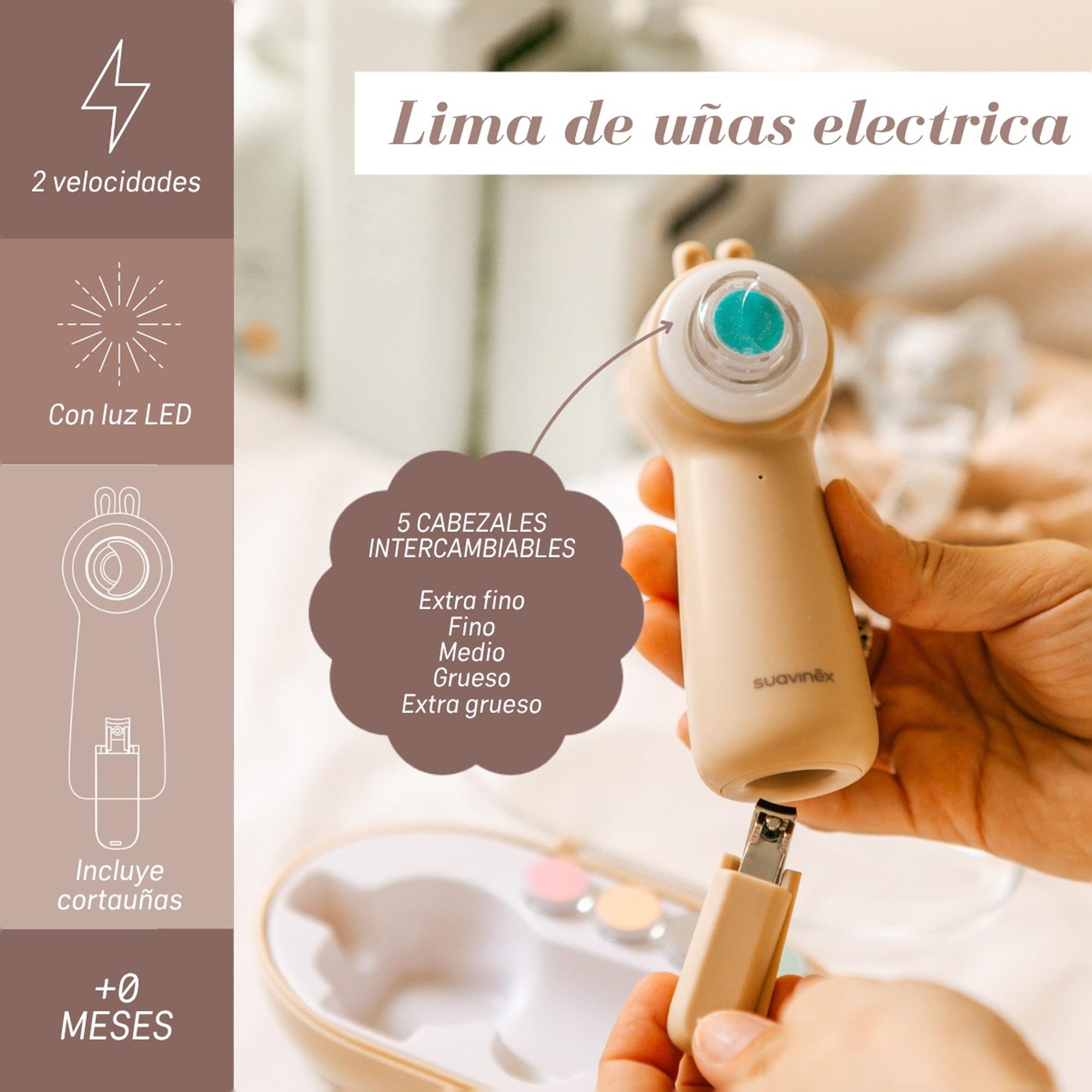 Lima de uñas eléctrica Suavinex + cortauñas Wonderland - Beige Sierra Beige Sierra-5