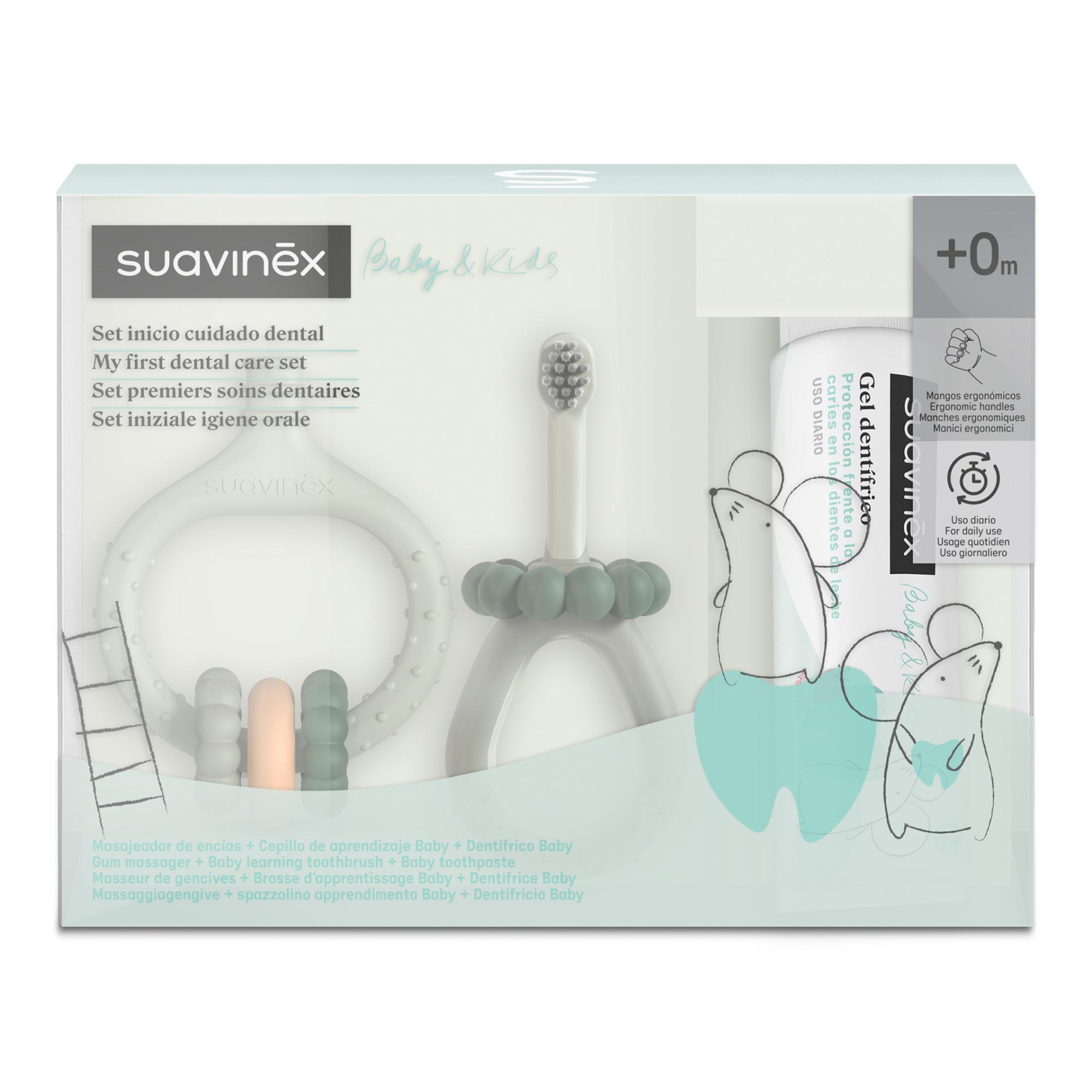 O Meu Primeiro Conjunto de Higiene Oral com Massajador de Gengivas Verde Mint-2