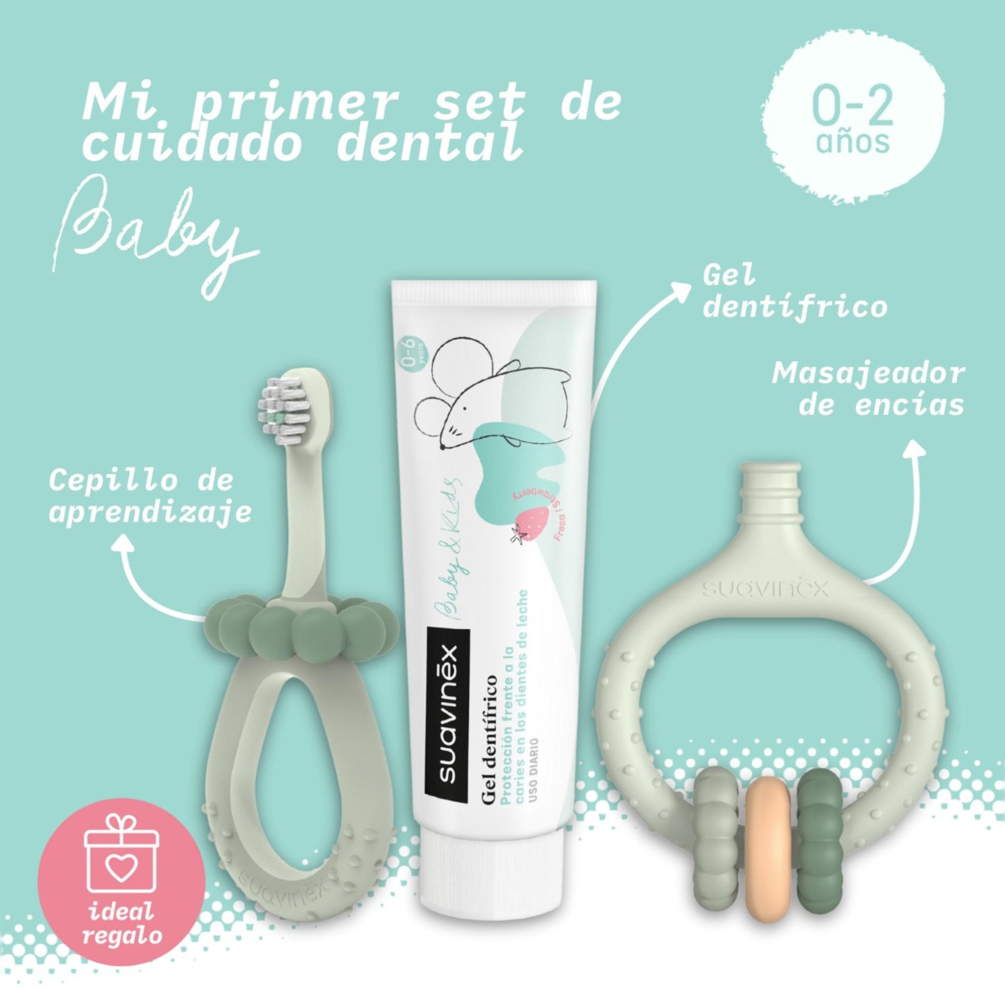 O Meu Primeiro Conjunto de Higiene Oral com Massajador de Gengivas Verde Mint-4
