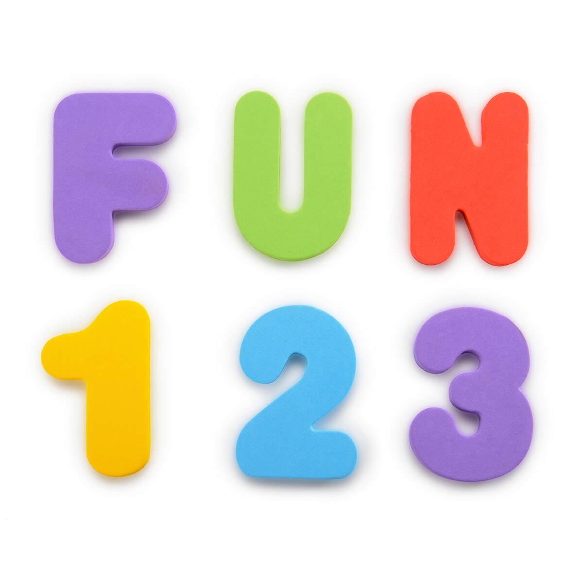 Letras y números para la bañera (36 ud.) Multicolor-3