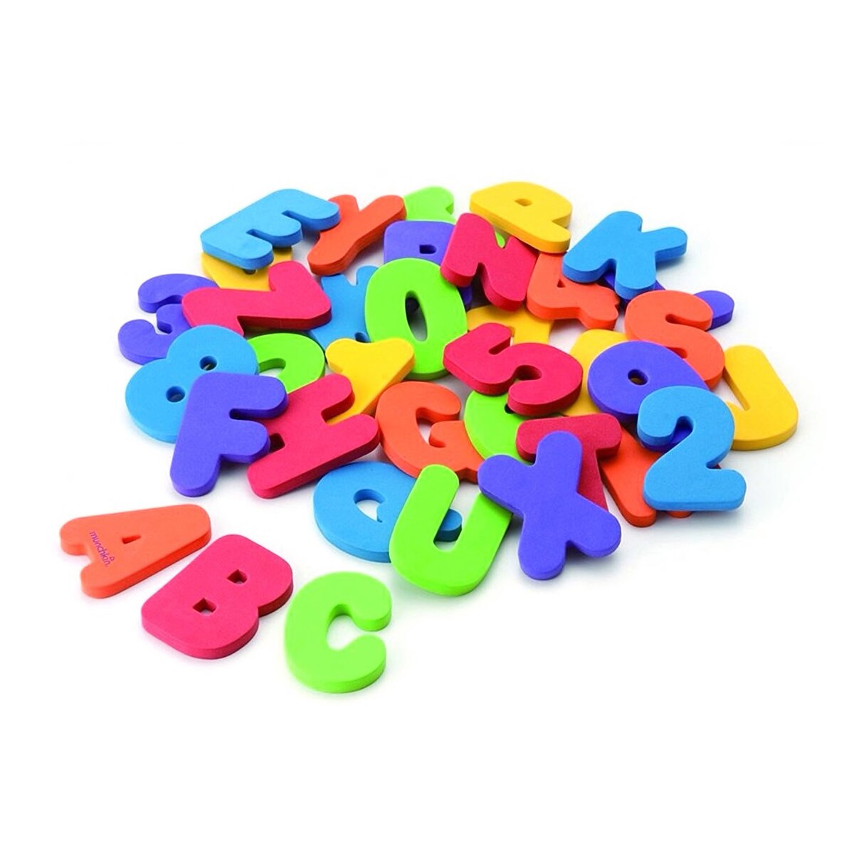 Letras y números para la bañera (36 ud.) Multicolor-4
