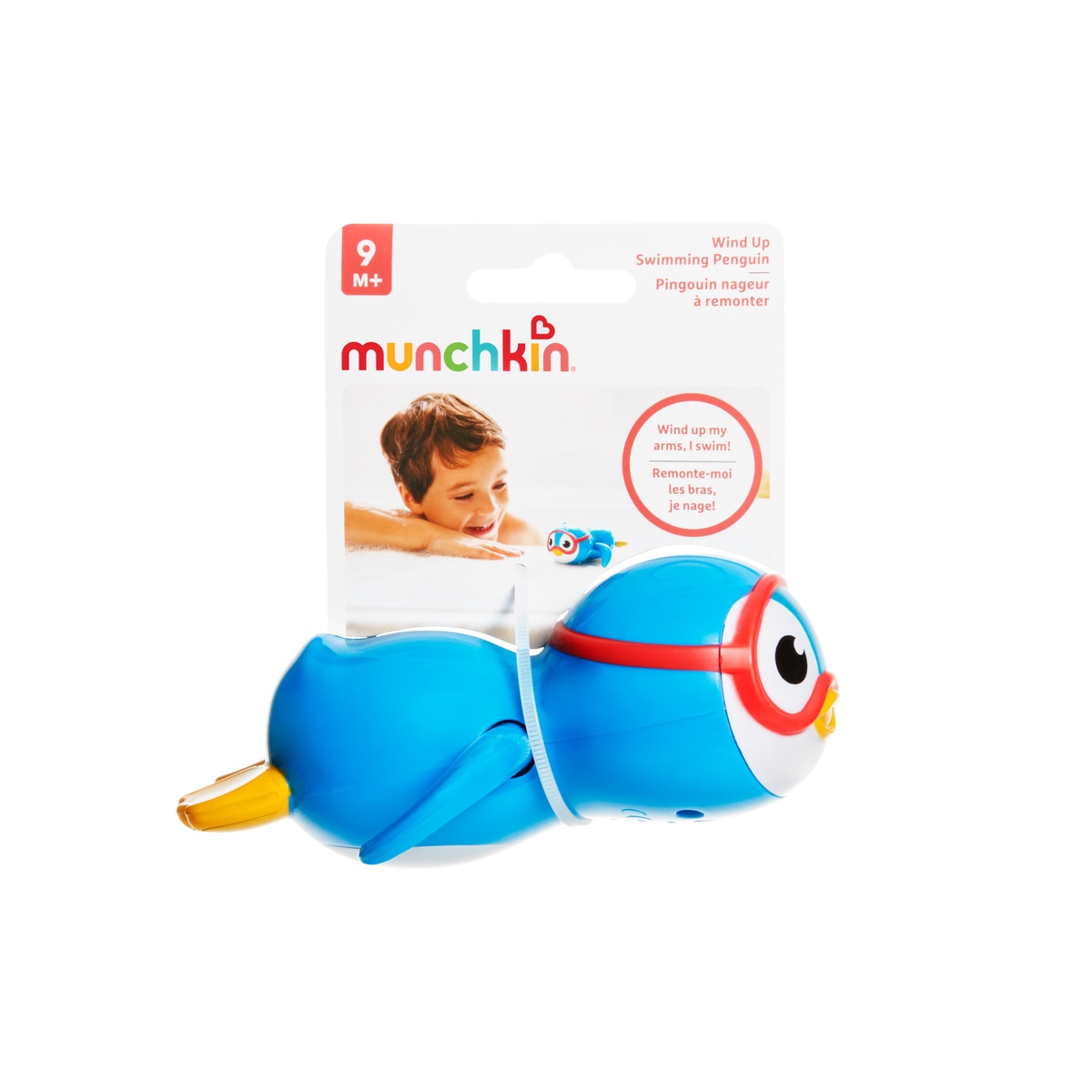 Juguete de baño Munchunkin pingüino nadador Scuba Azulón Azulón-2