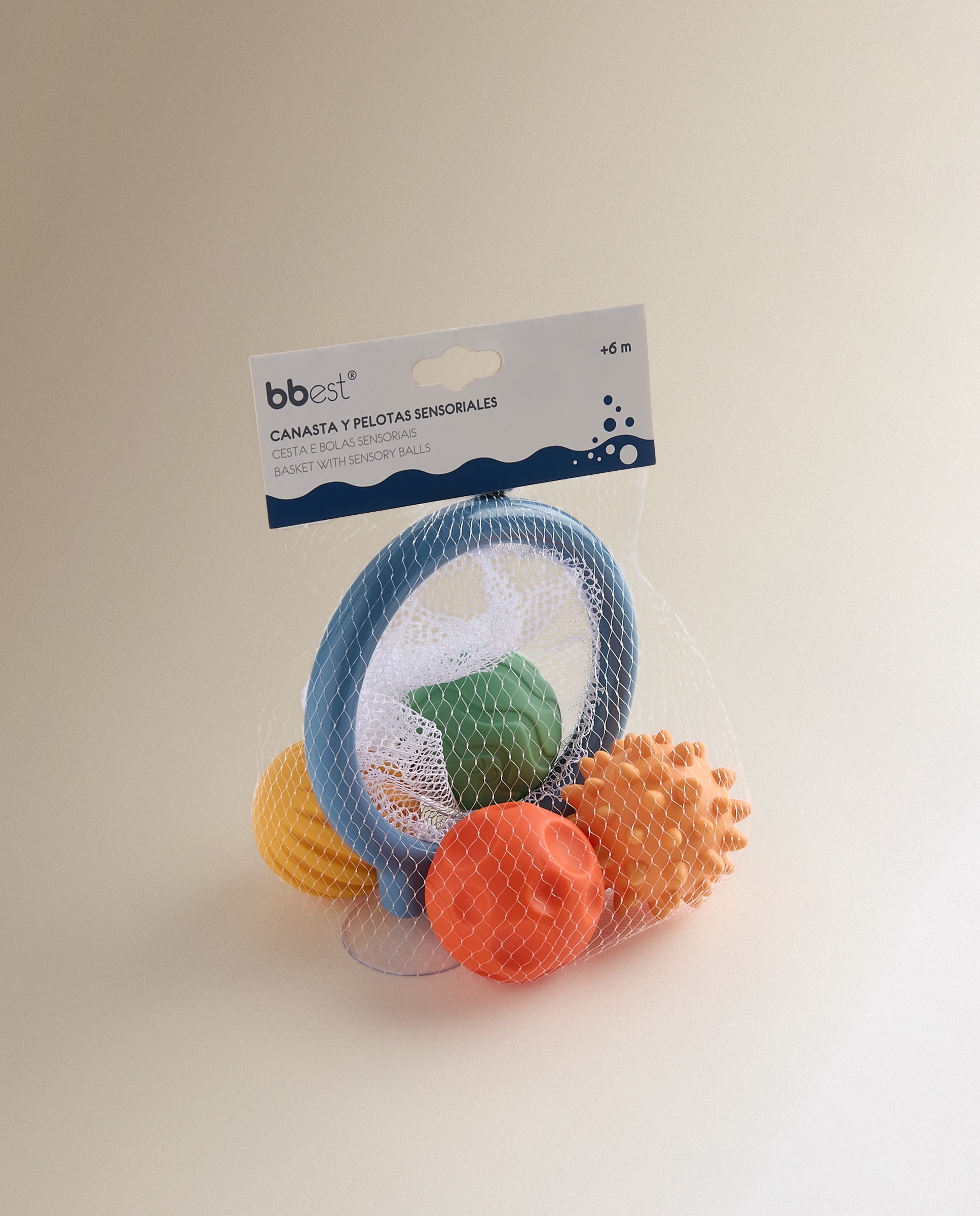 Juguete de baño Bbest Canasta con 4 pelotas Multicolor-3