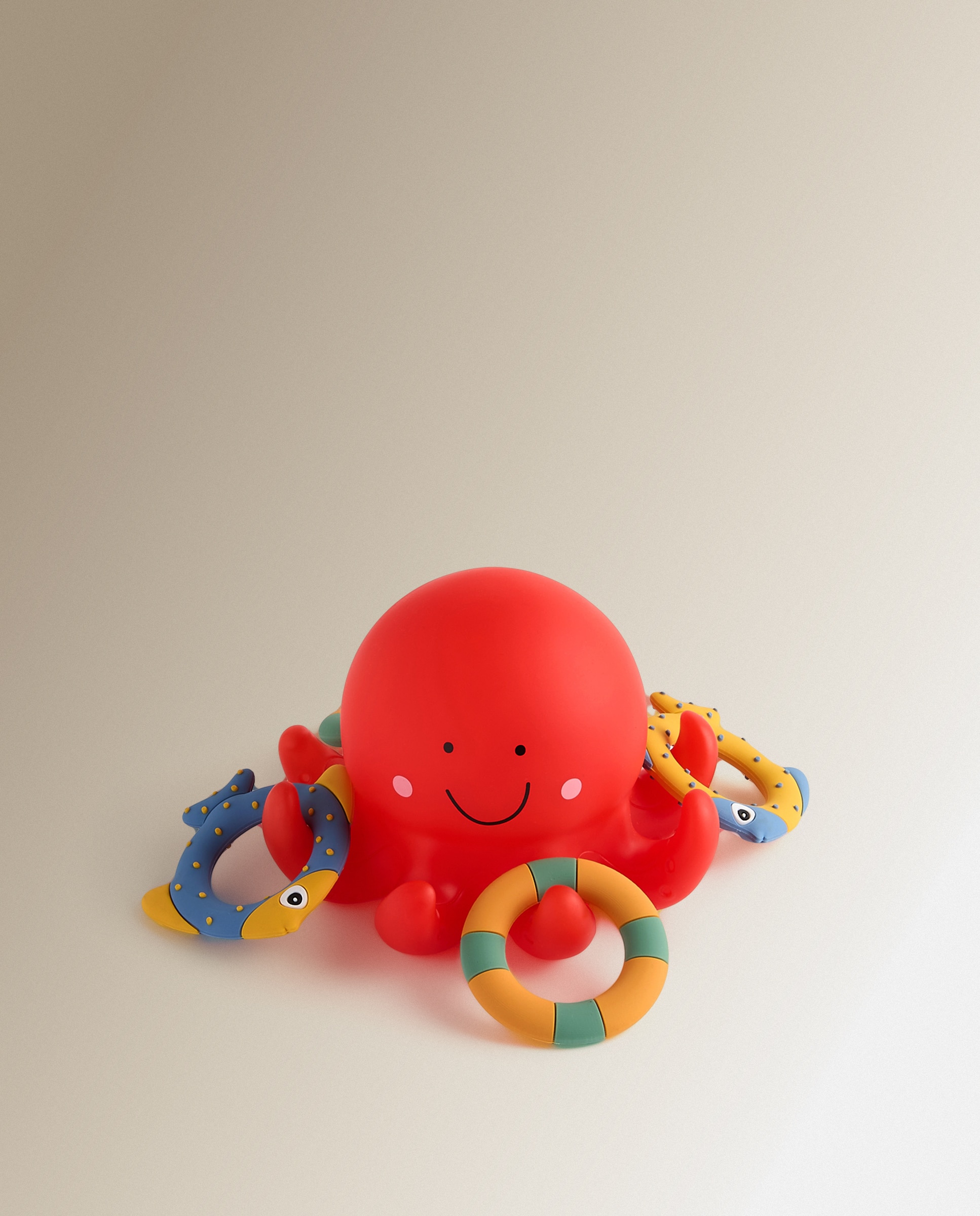 Imagem 0 de Brinquedo de Banho Polvo Termossensível com Aros