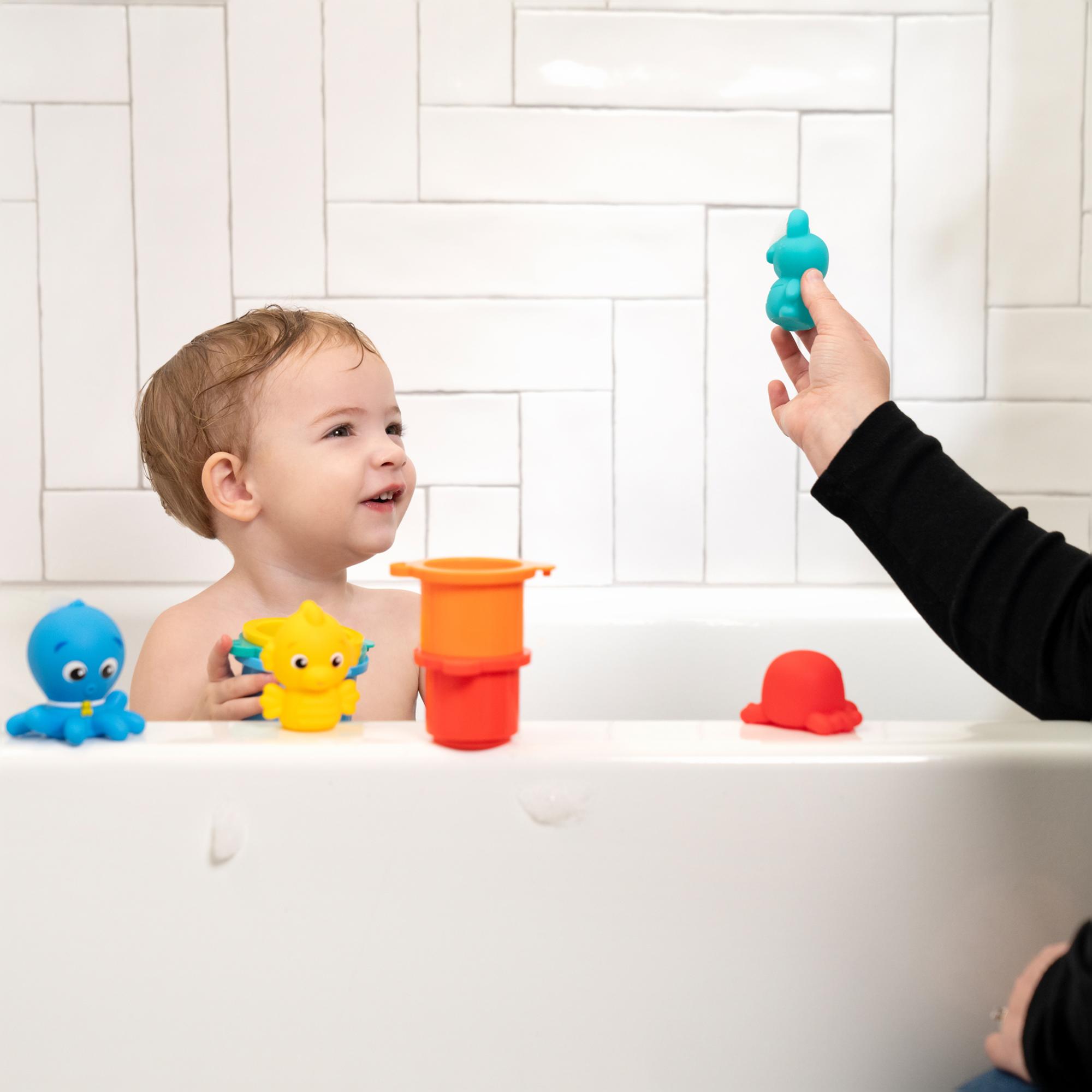 Conjunto de brinquedos para o banho Baby Einstein, 11 peças, Opus Bath Pals Multicolor-17