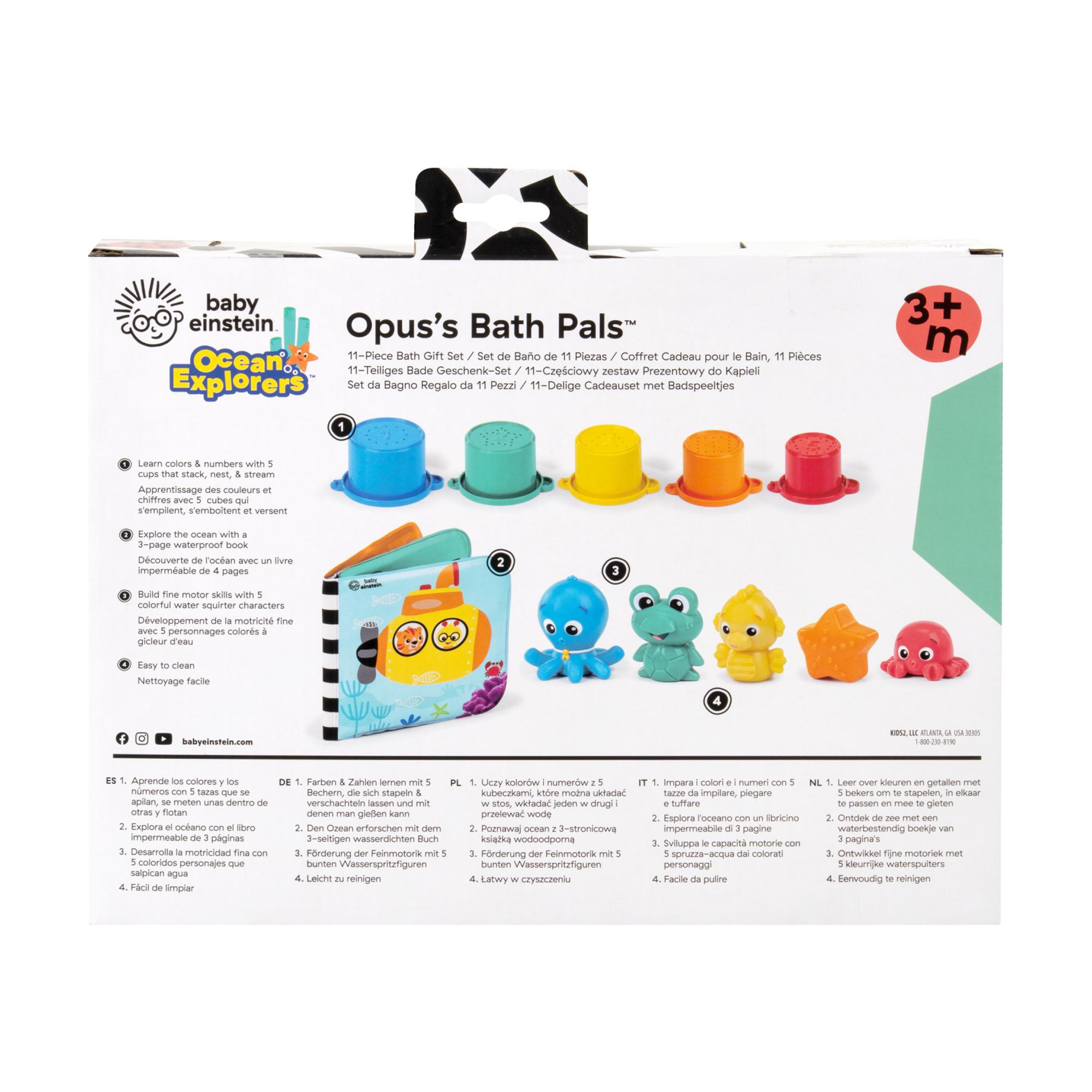 Conjunto de brinquedos para o banho Baby Einstein, 11 peças, Opus Bath Pals Multicolor-26