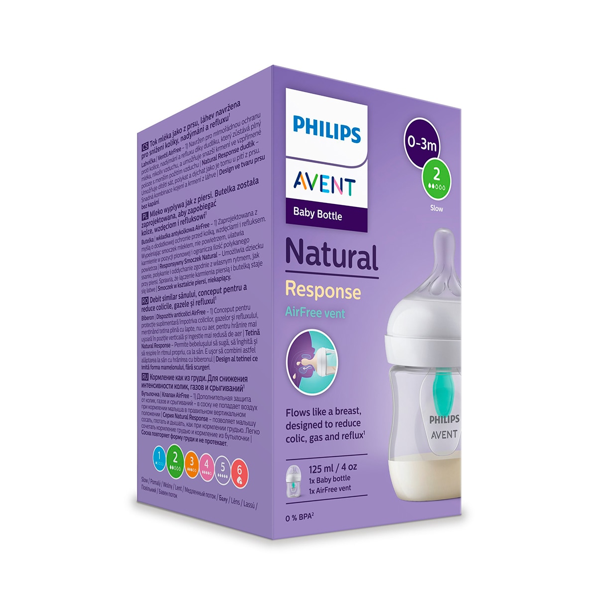 Biberão Natural Response Airfree - 260 ml Branco-8