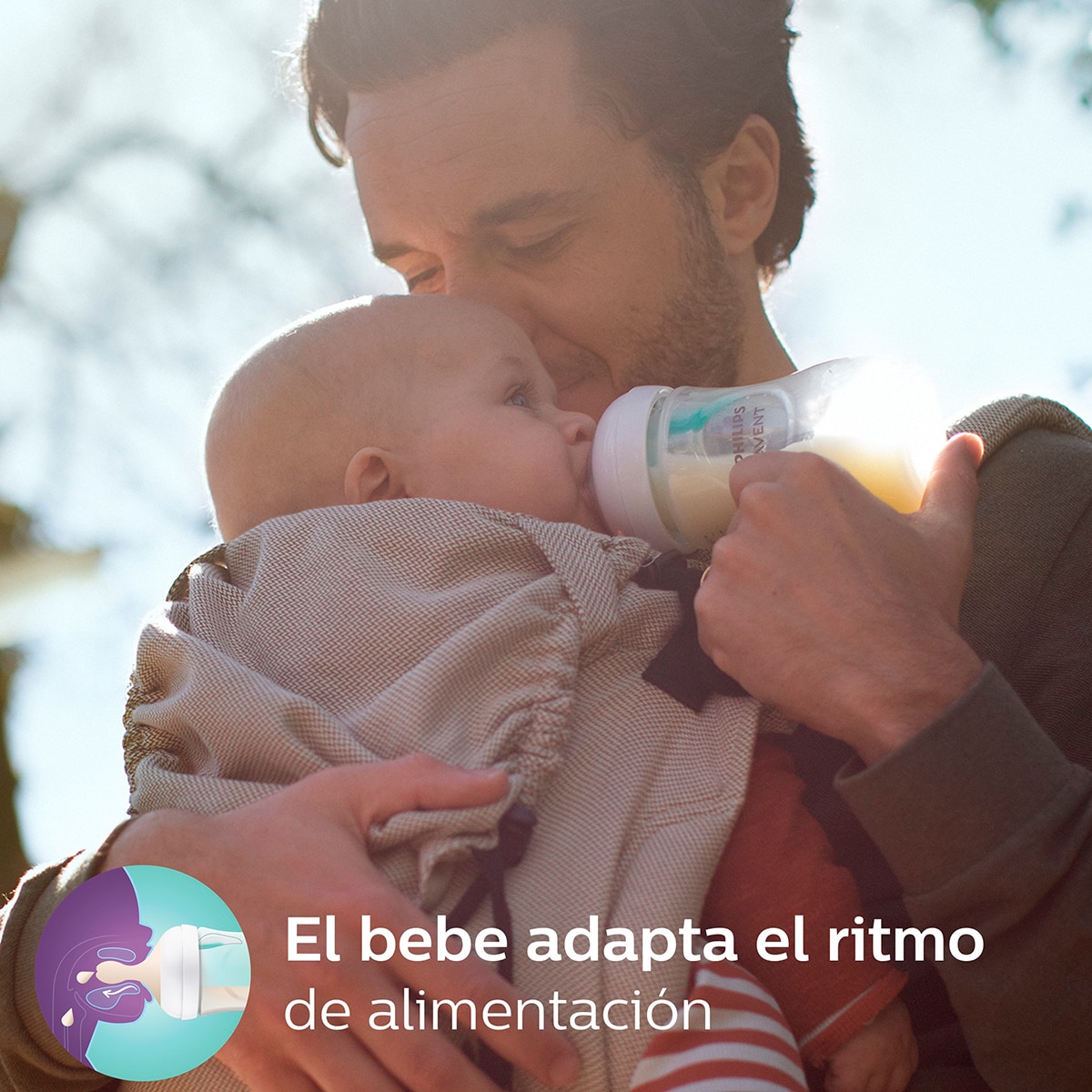 Pack doble Biberones 125ml Philips Avent Natural Response con sistema Airfree, Tetina flujo 2 lento Blanco Blanco-4