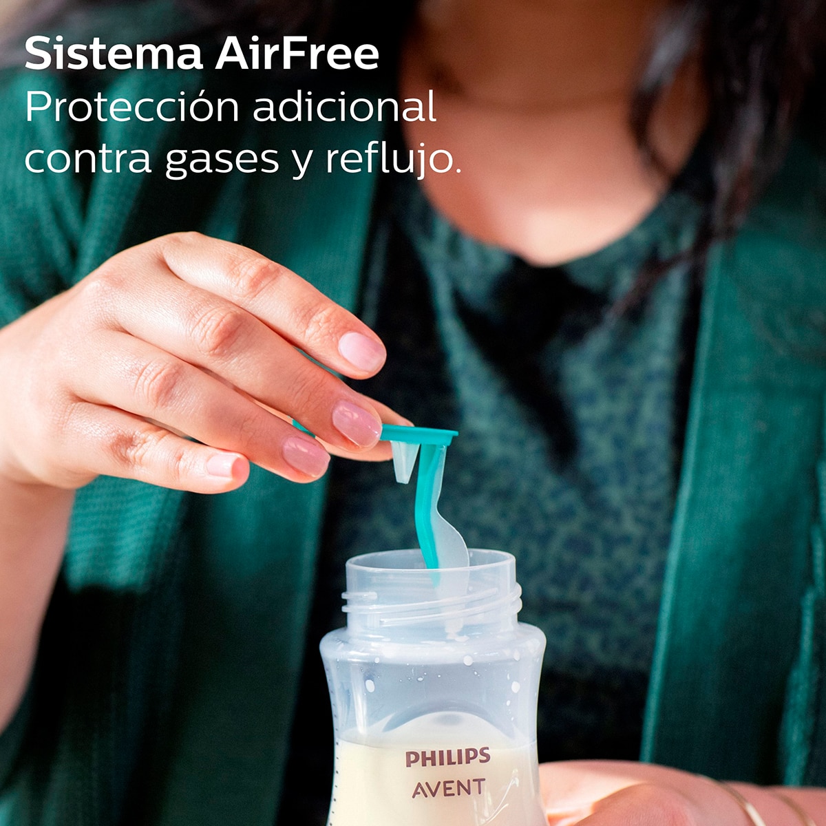 Pack doble Biberones 125ml Philips Avent Natural Response con sistema Airfree, Tetina flujo 2 lento Blanco Blanco-6