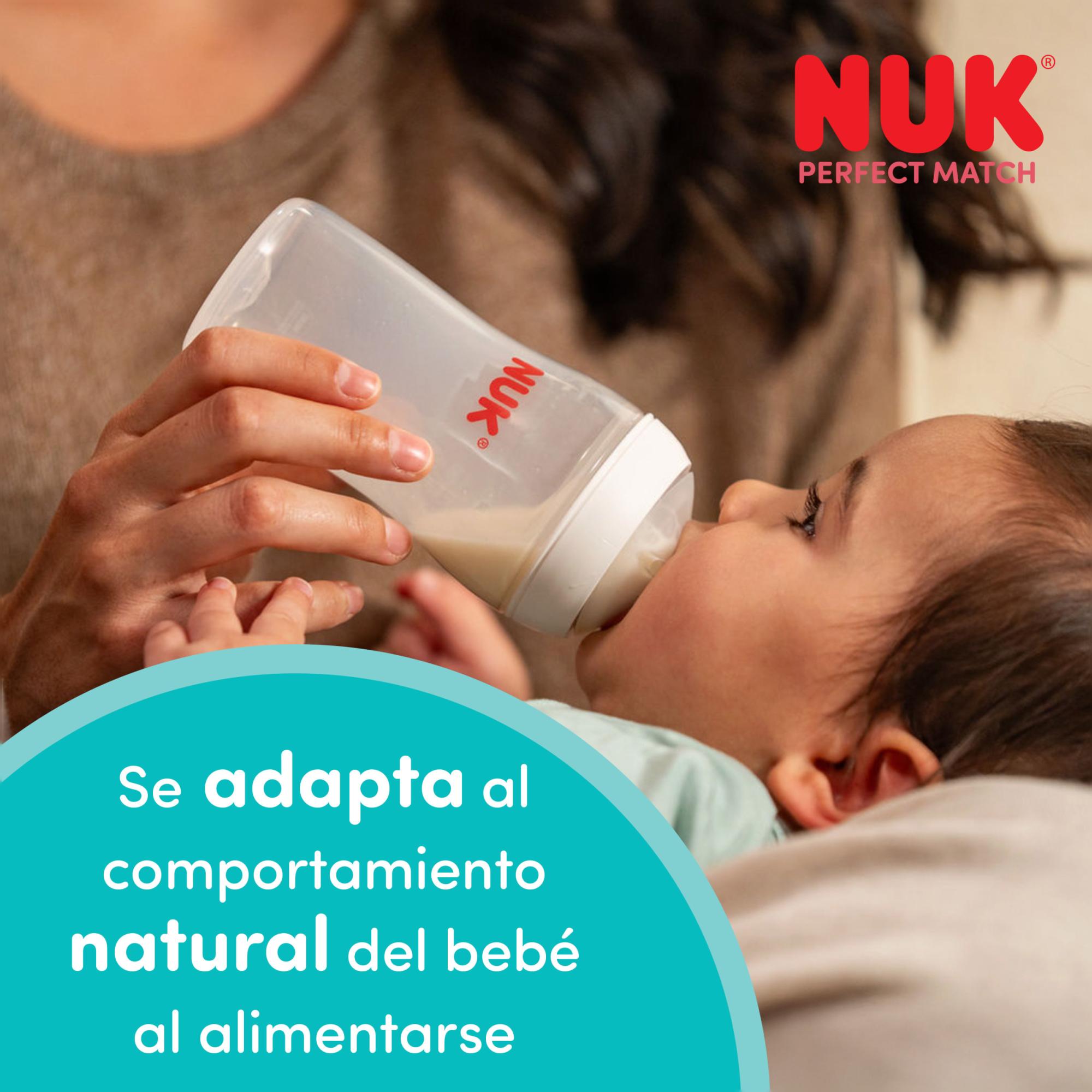 Biberón Perfect Match Nuk con control de temperatura 260ml colecc. Disney - Gris claro Gris claro-4