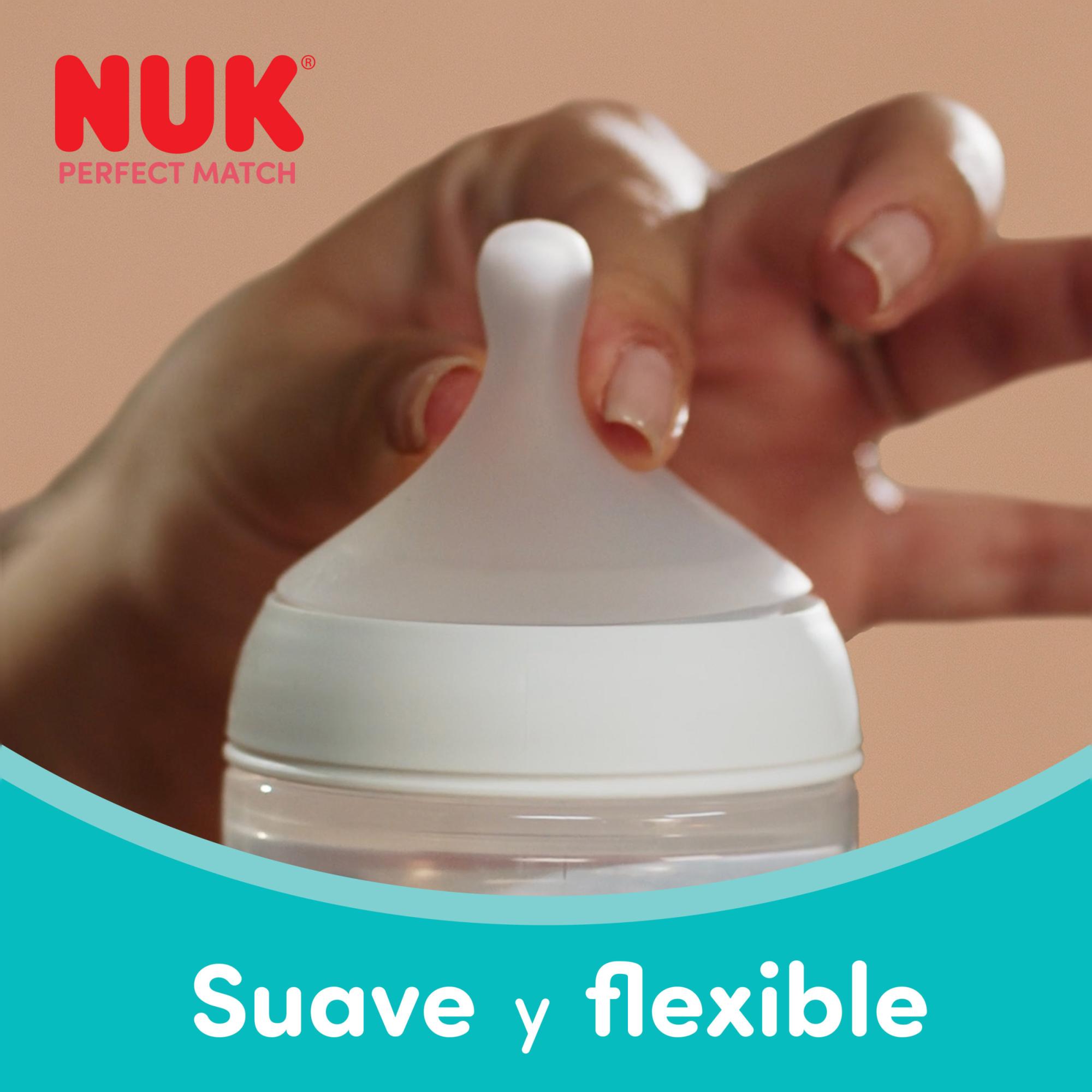 Biberón Perfect Match Nuk con control de temperatura 260ml colecc. Disney - Gris claro Gris claro-5