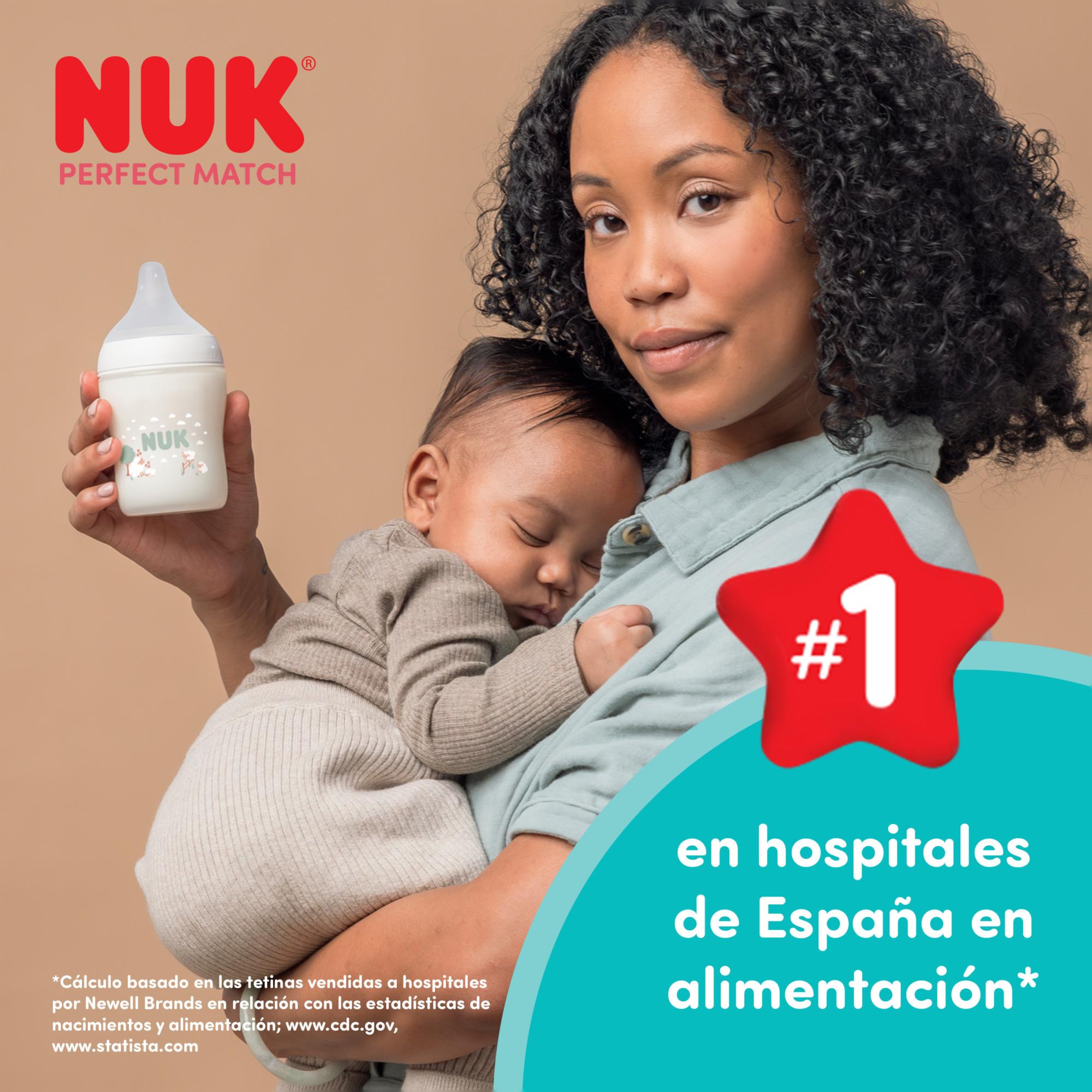 Biberón Perfect Match Nuk con control de temperatura 260ml colecc. Disney - Gris claro Gris claro-6