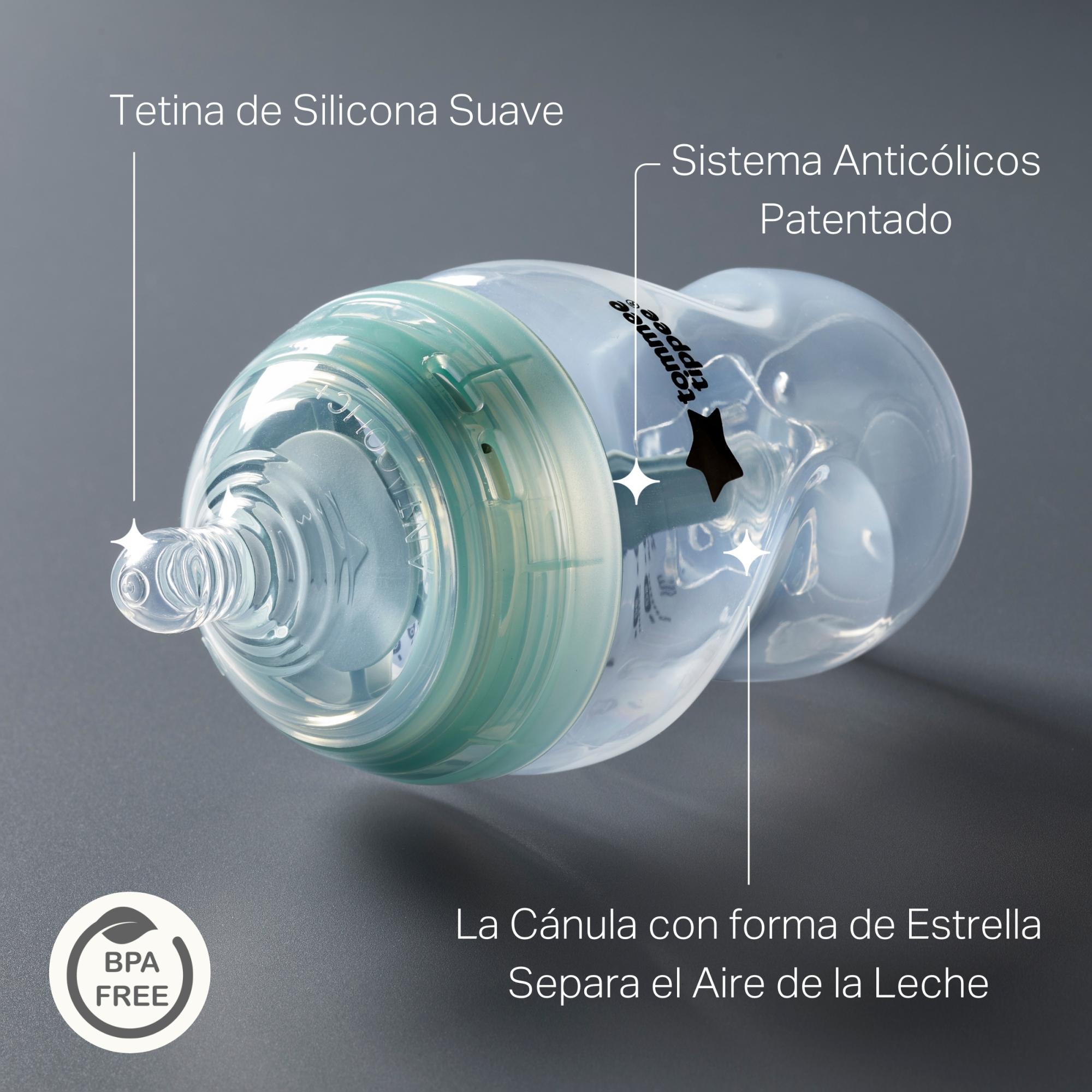 Biberon Tommee Tippee Advanced Anti Colic Flujo Lento 150ml - Blanco Blanco-4