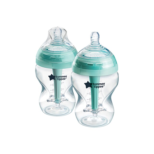 Imagen 0 de Biberon Tommee Tippee Advanced Anti Colic Flujo Lento 260ml, pack 2ud