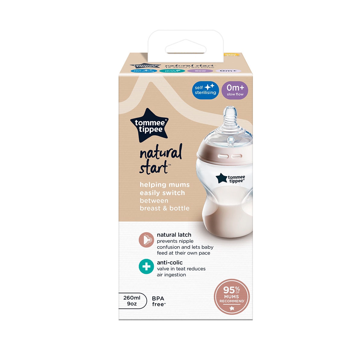 Biberones Tommee Tippee Natural Start 260ml - Blanco Blanco-2