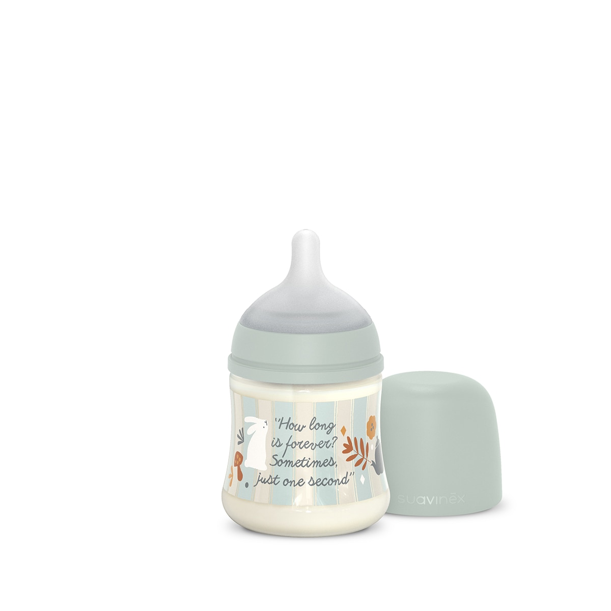 Biberón Poliamida con tetina Fisiológica SX Pro Suavinex Wonderland Flujo Lento 150ml - Azul claro Azul claro-2