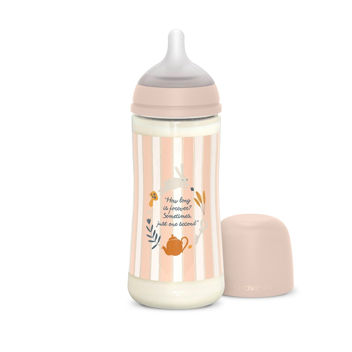 Biberón Poliamida con tetina Fisiológica SX Pro Suavinex Wonderland Flujo Denso 360ml Rosa claro Rosa claro-2