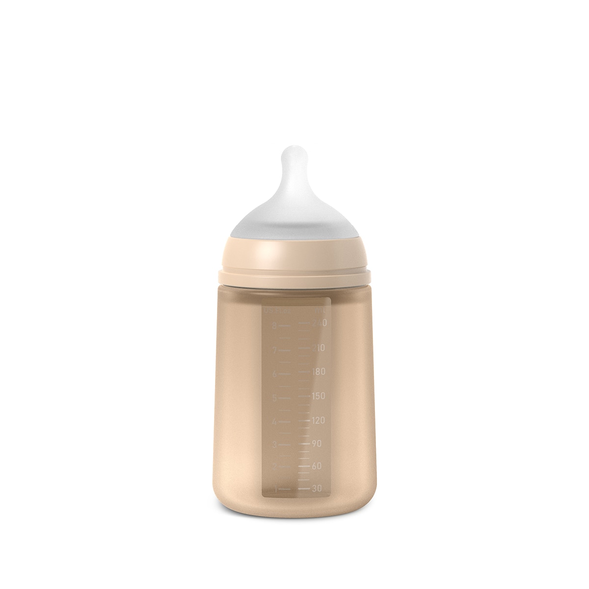 Biberão - 240 ml Colour Essence Tetina Fluxo Médio Bege-2