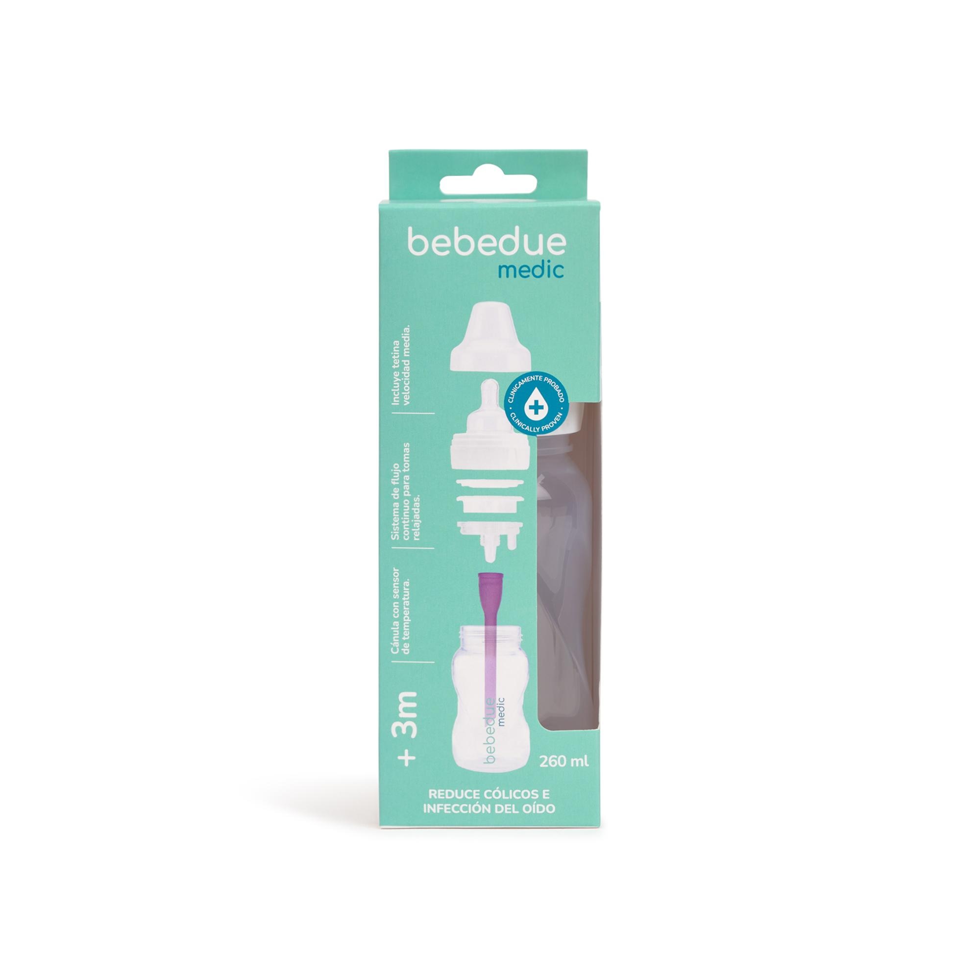 Biberão Anticólicas Bebedue Medic - 260 ml Branco-3