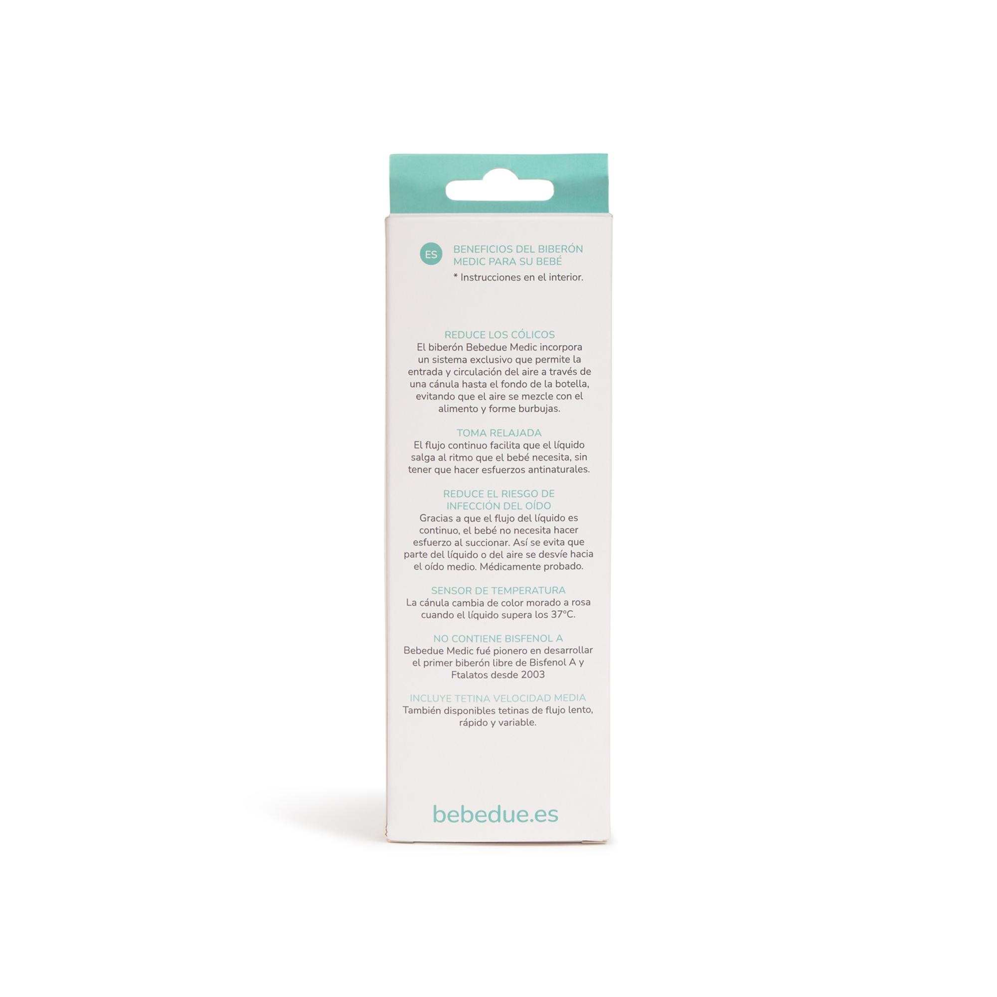 Biberão Anticólicas Bebedue Medic - 260 ml Branco-5