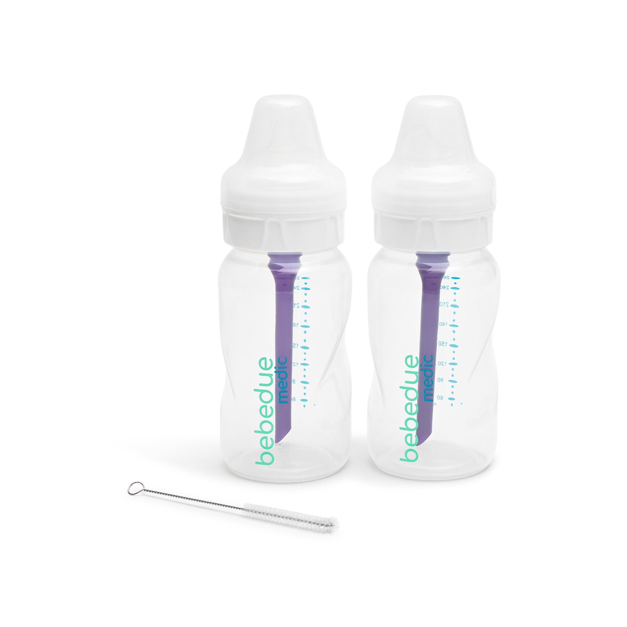 Bebé Due - Pack biberones anticólicos Bebedue Medic 260 ml, 2 unidades.