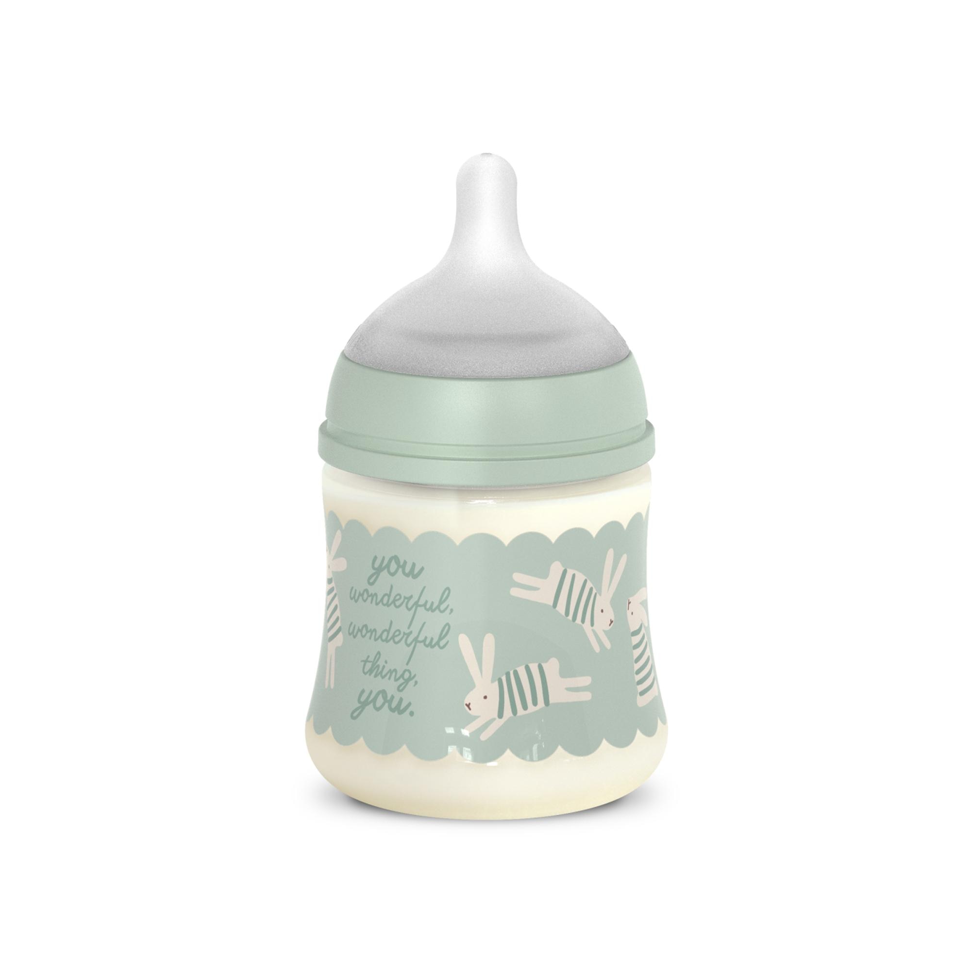 Biberón Poliamida con tetina Fisiológica SX Pro Suavinex Wonderland 2.0 Flujo Lento 150ml - Verde anticuario Verde anticuario-2