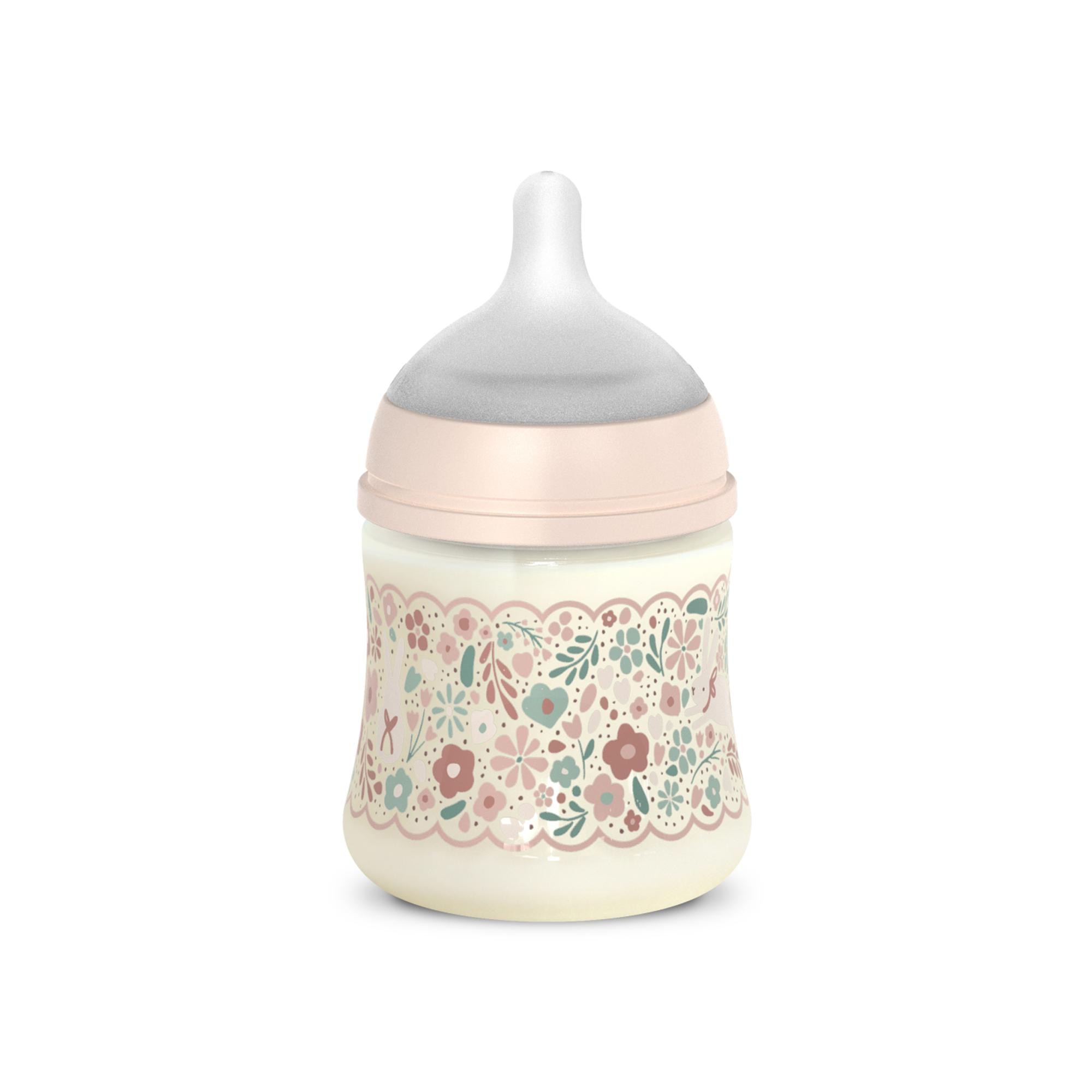 Biberão de poliamida com tetina fisiológica SX Pro Suavinex Wonderland 2.0 Fluxo lento 150 ml Rosa-claro-2