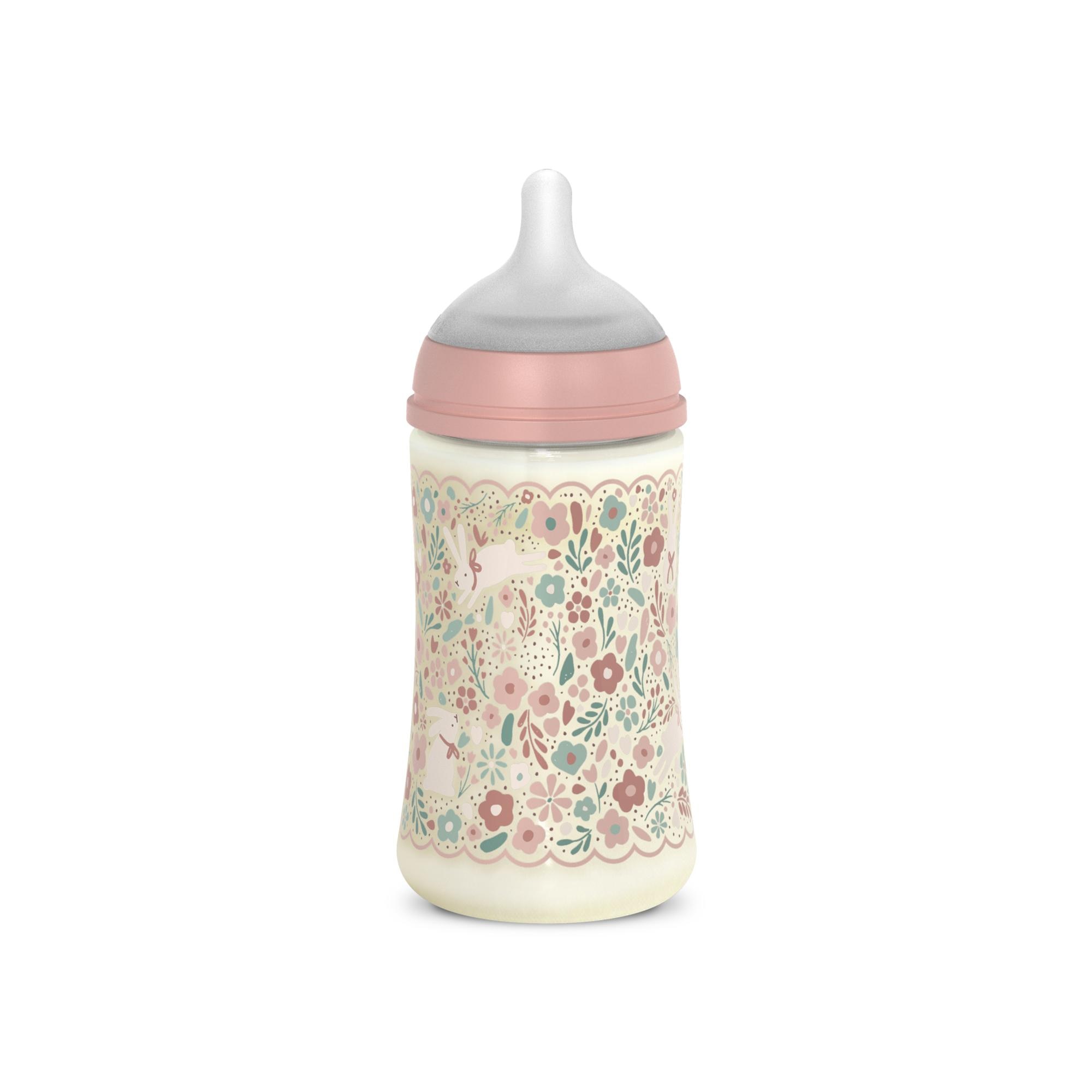 Biberão de poliamida com tetina fisiológica SX Pro Suavinex Wonderland 2.0 Fluxo Médio 270 ml Rosa-claro-2